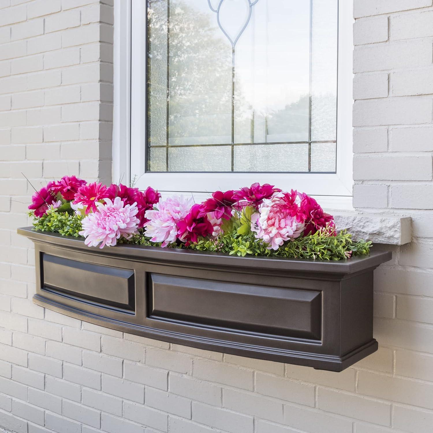 Mayne Inc. Nantucket Resin Window Box with Water Reservoir