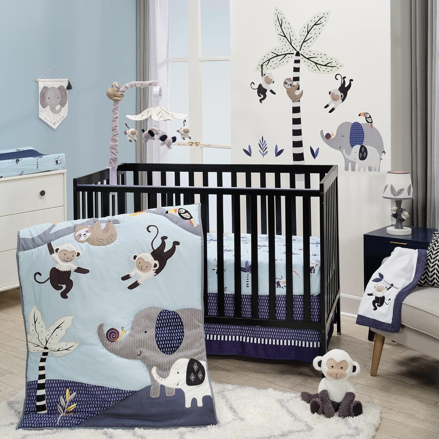 Lambs & Ivy Jungle Party 3 - Piece Crib Bedding Set