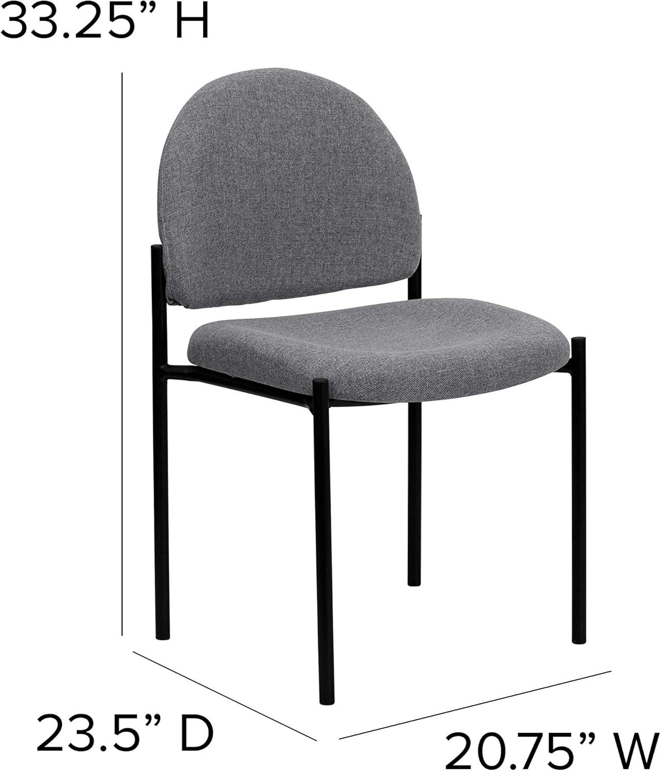 Flash Furniture Comfort Stackable Steel Side Reception Chair