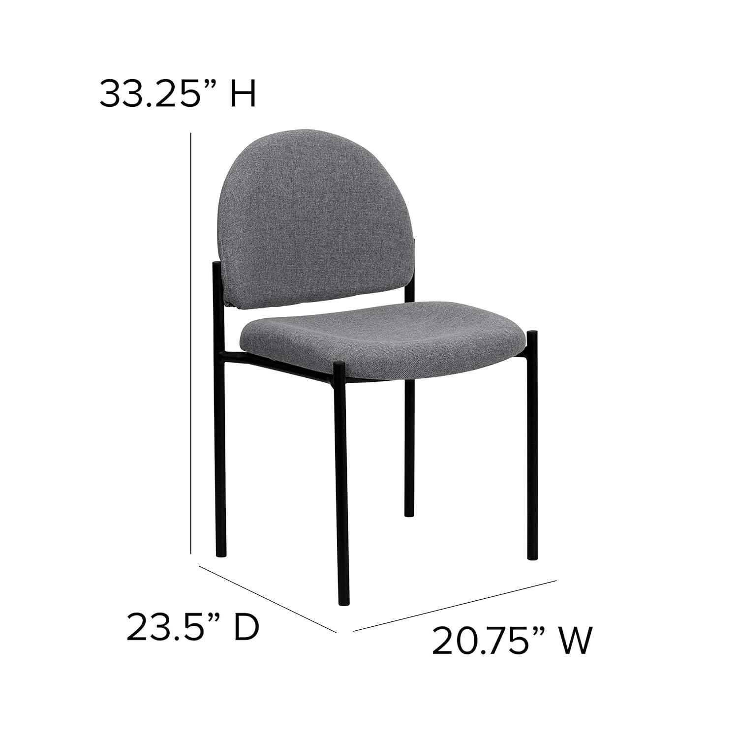Flash Furniture Prather Tania Comfort Upholstered Stackable Side Reception Chair