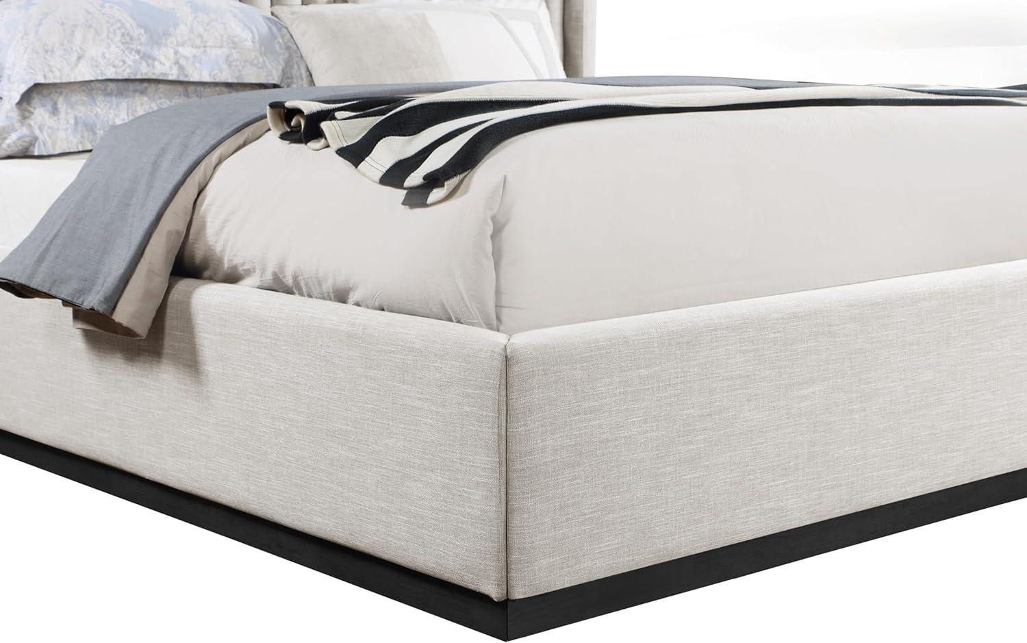 Danton Upholstered Wingback Bed