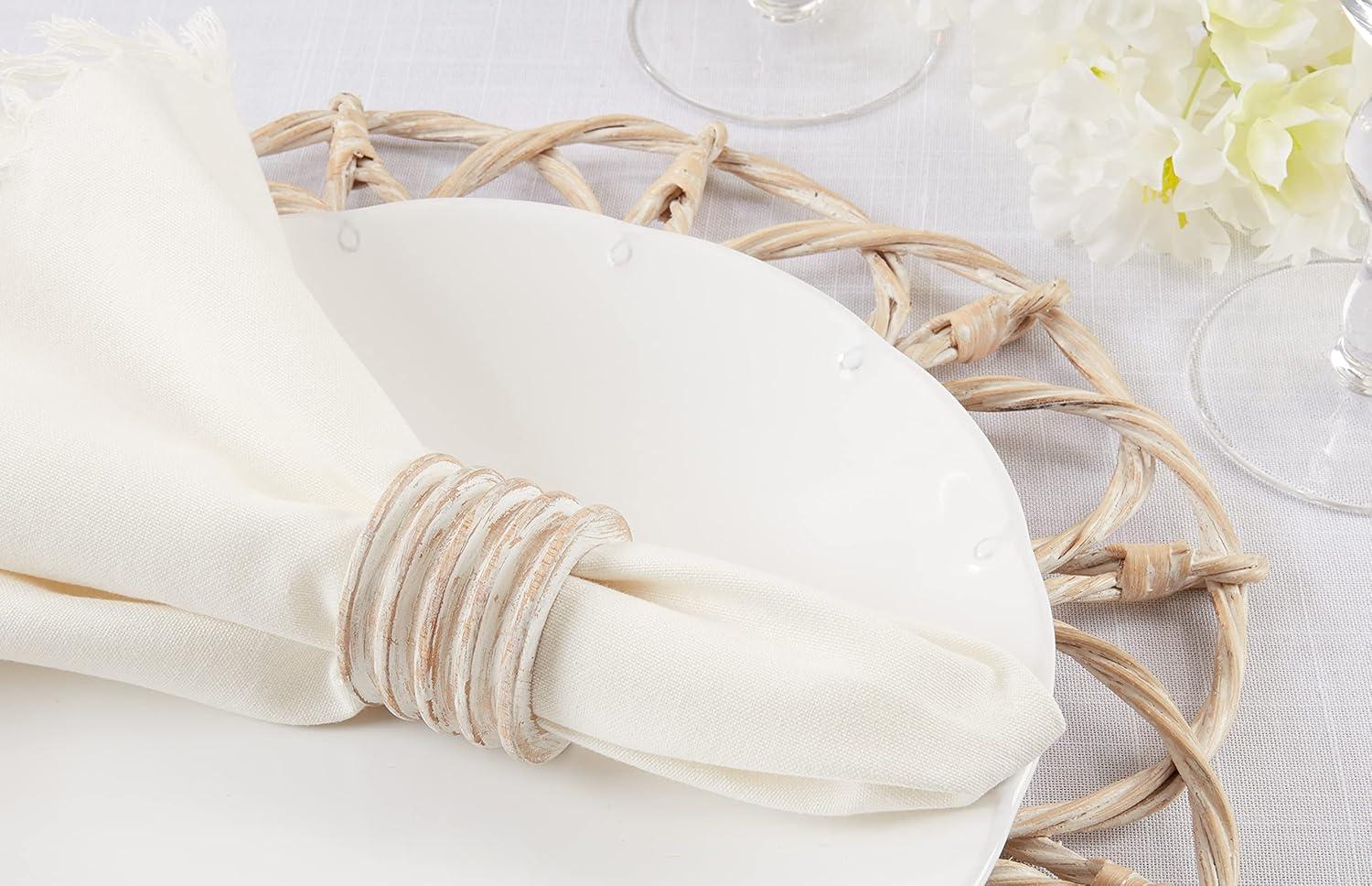 4 Piece Napkin Ring Set