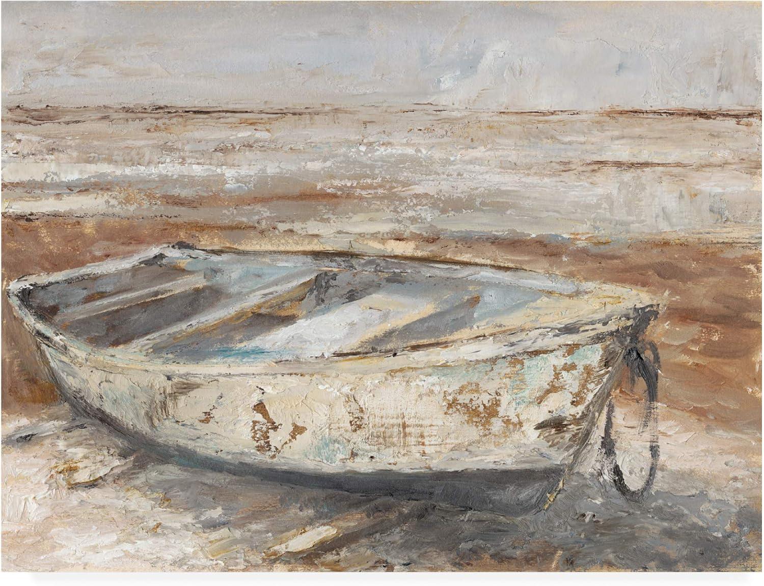 Trademark Fine Art 'Weathered Rowboat I' Canvas Art by Ethan Harper