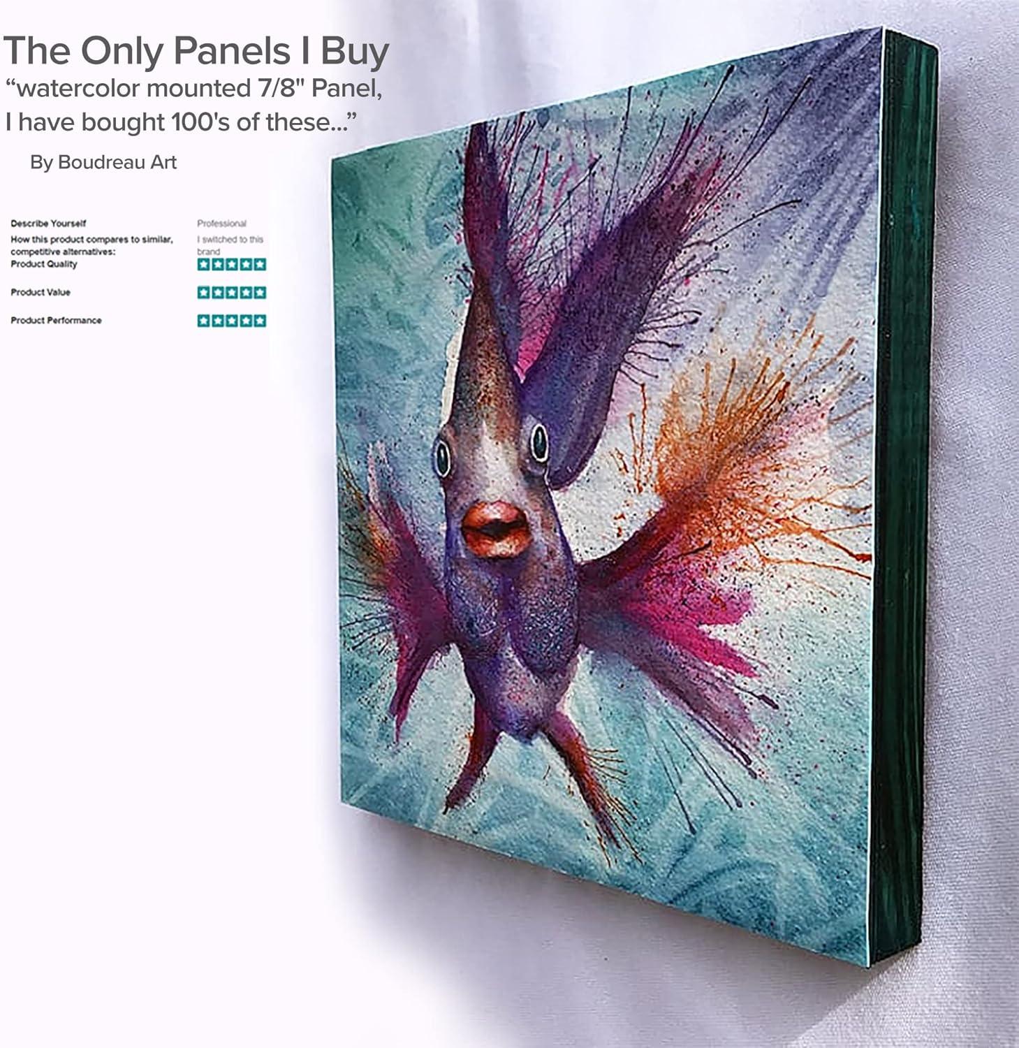 Da Vinci Pro Birch Wood Painting 1-5/8" Panel  18x18" - 4 Pack