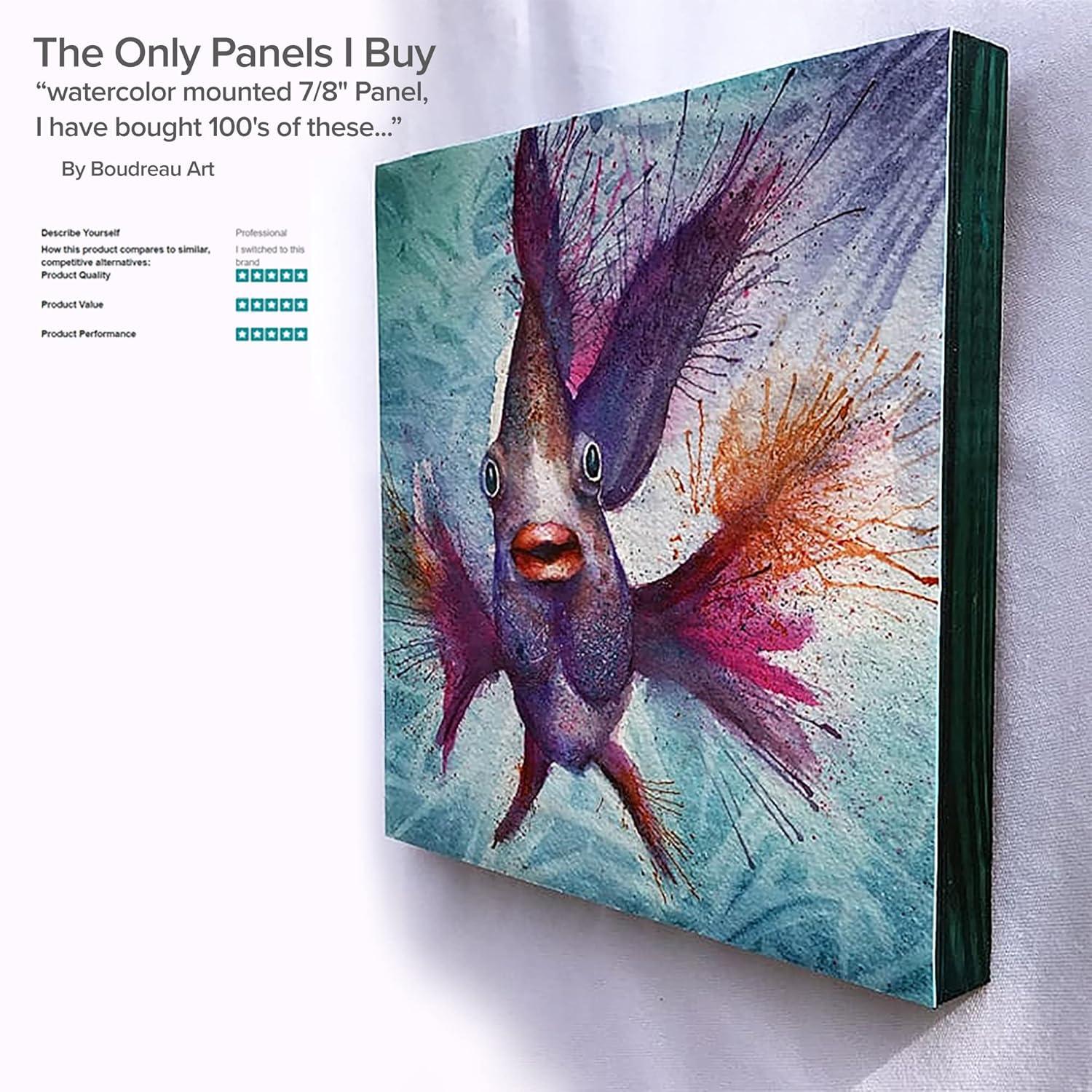 Da Vinci Pro Birch Wood Painting 1-5/8" Panel  18x18" - 4 Pack