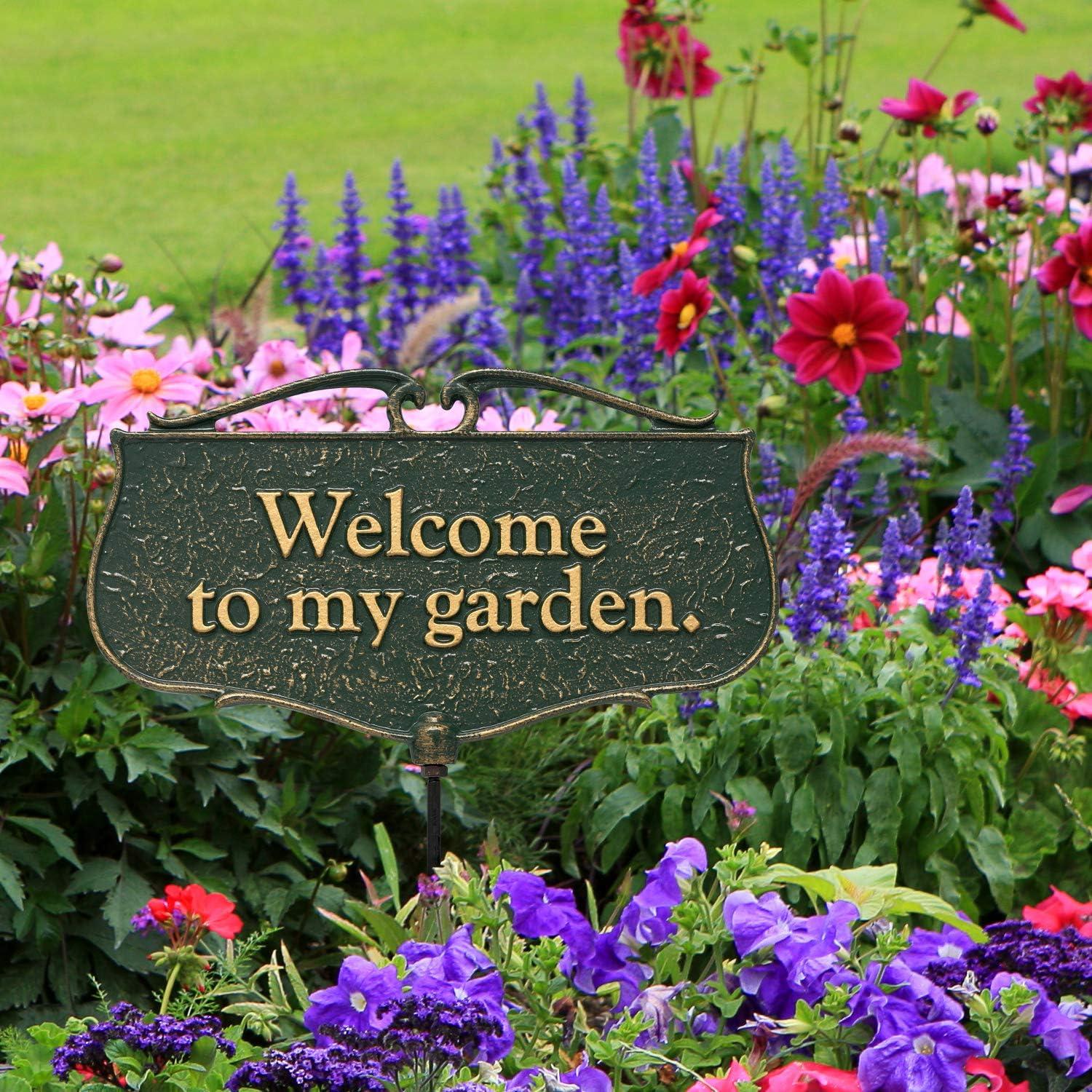 Flora & Fauna Welcome to My Garden Poem Garden Sign