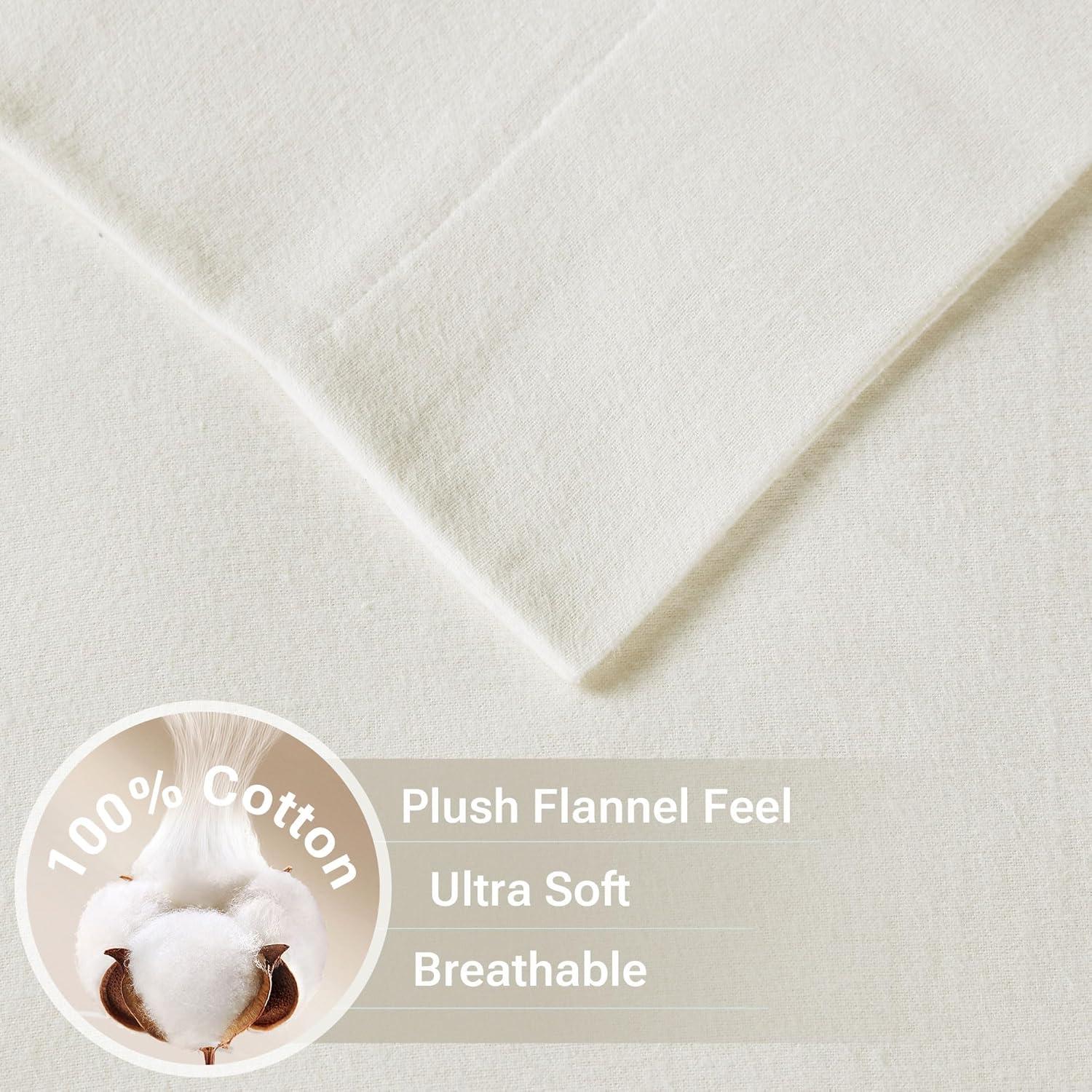 Madison Park Cozy Flannel 100% Cotton Sheet Set