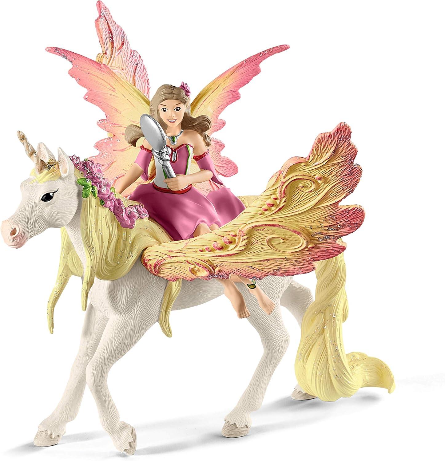 Fairy Feya with Glitter Pegasus Unicorn Toy Set