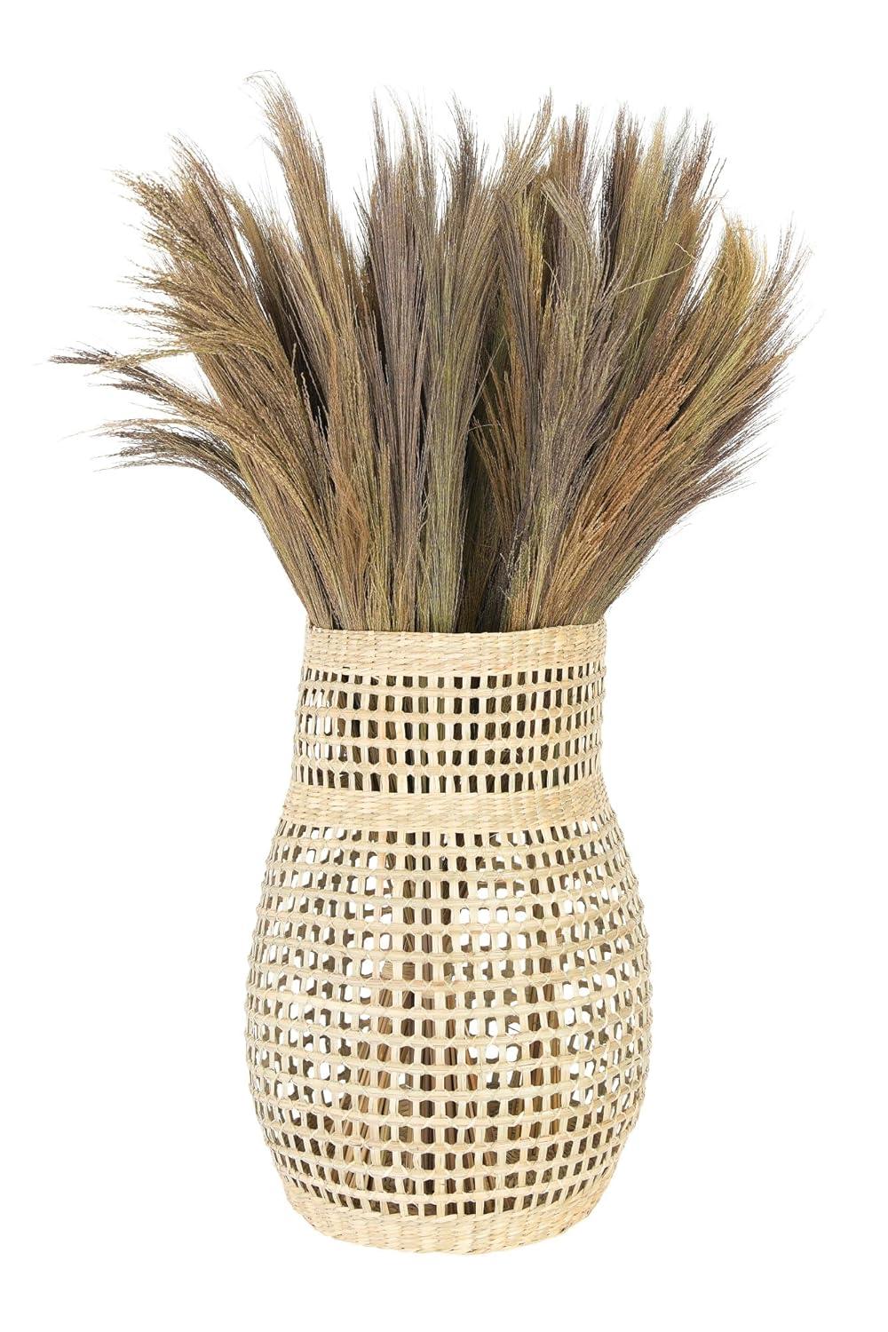 Creative Co-Op Decorative 20 Handwoven Natural Seagrass Vase
