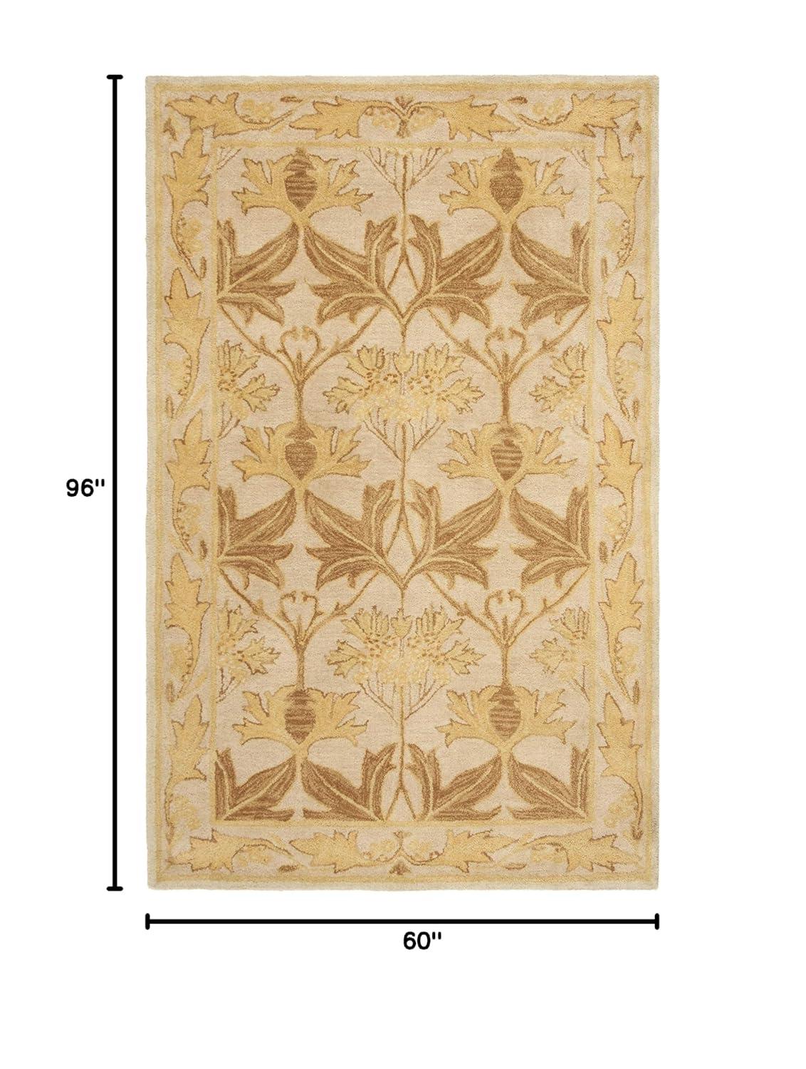 Anatolia AN541 Hand Tufted Indoor Area Rug - Beige/Gold - 5'x8' - Safavieh