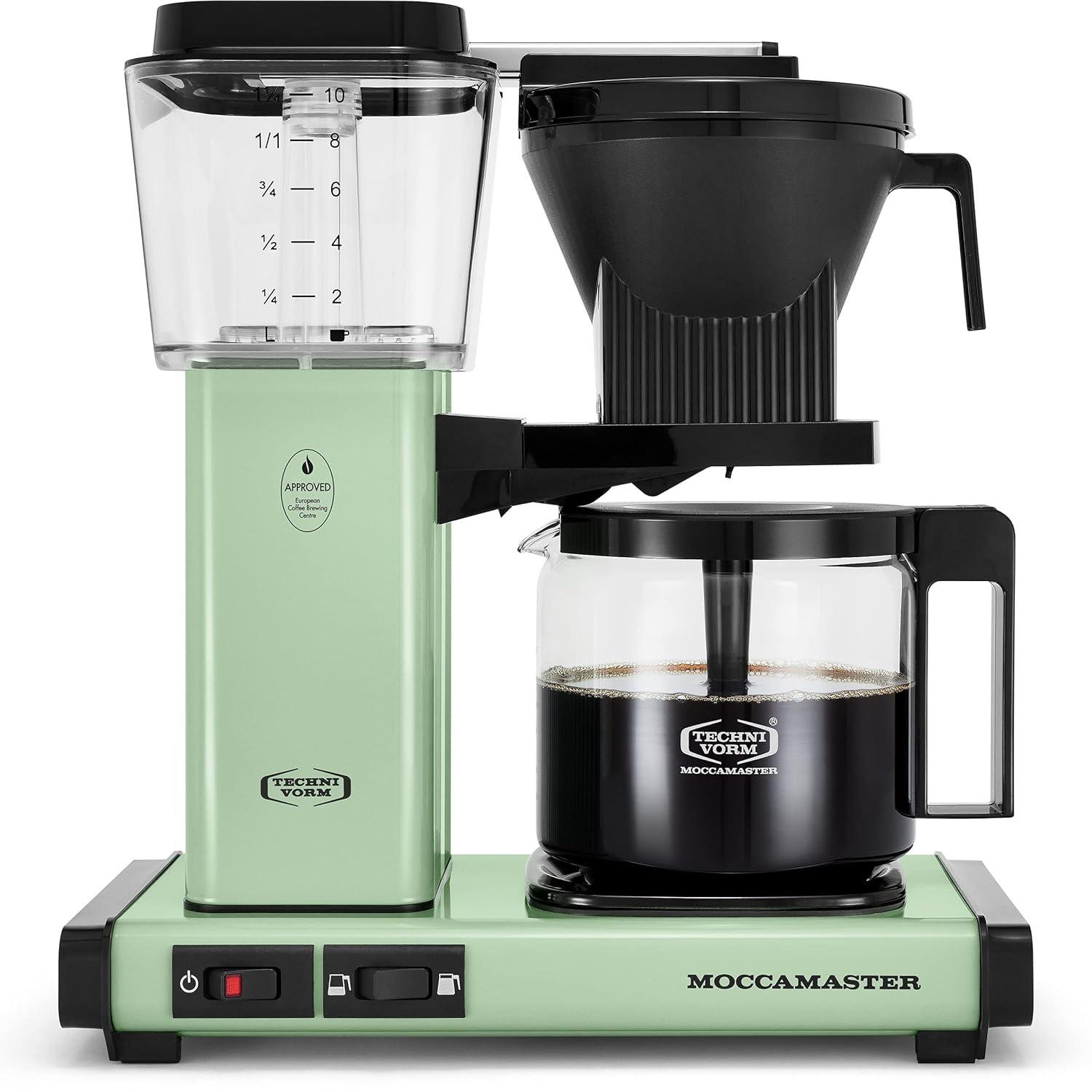 Moccamaster KBGV Select Glass Brewer 10-Cup Pistachio Coffee Maker