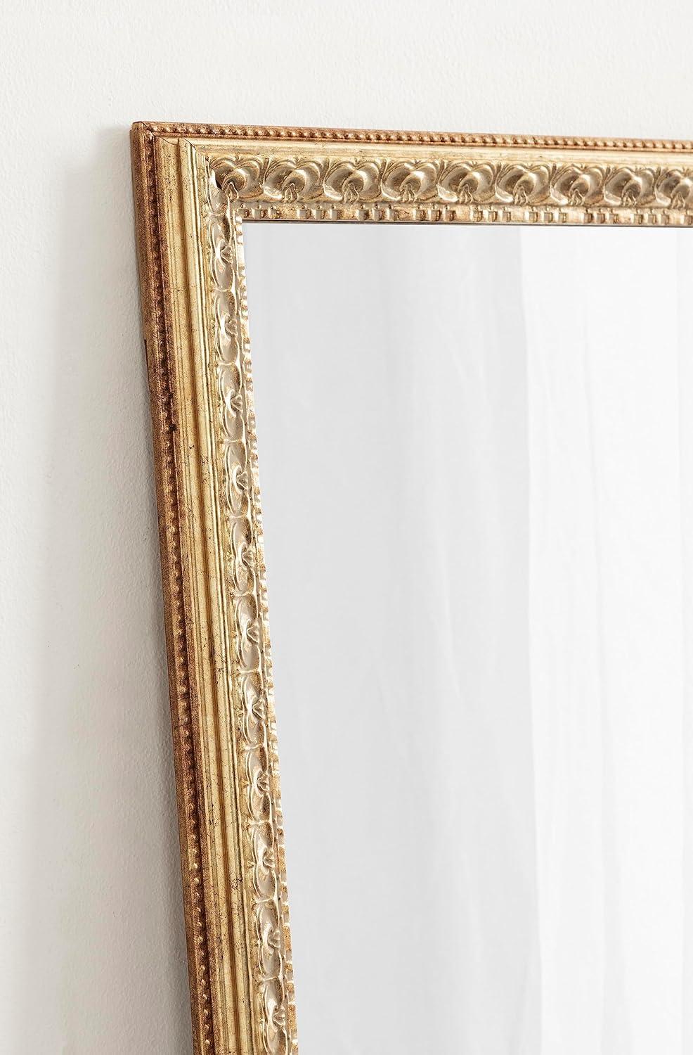 20"x30" Antique Gold Ornate Rectangular Wall Mirror