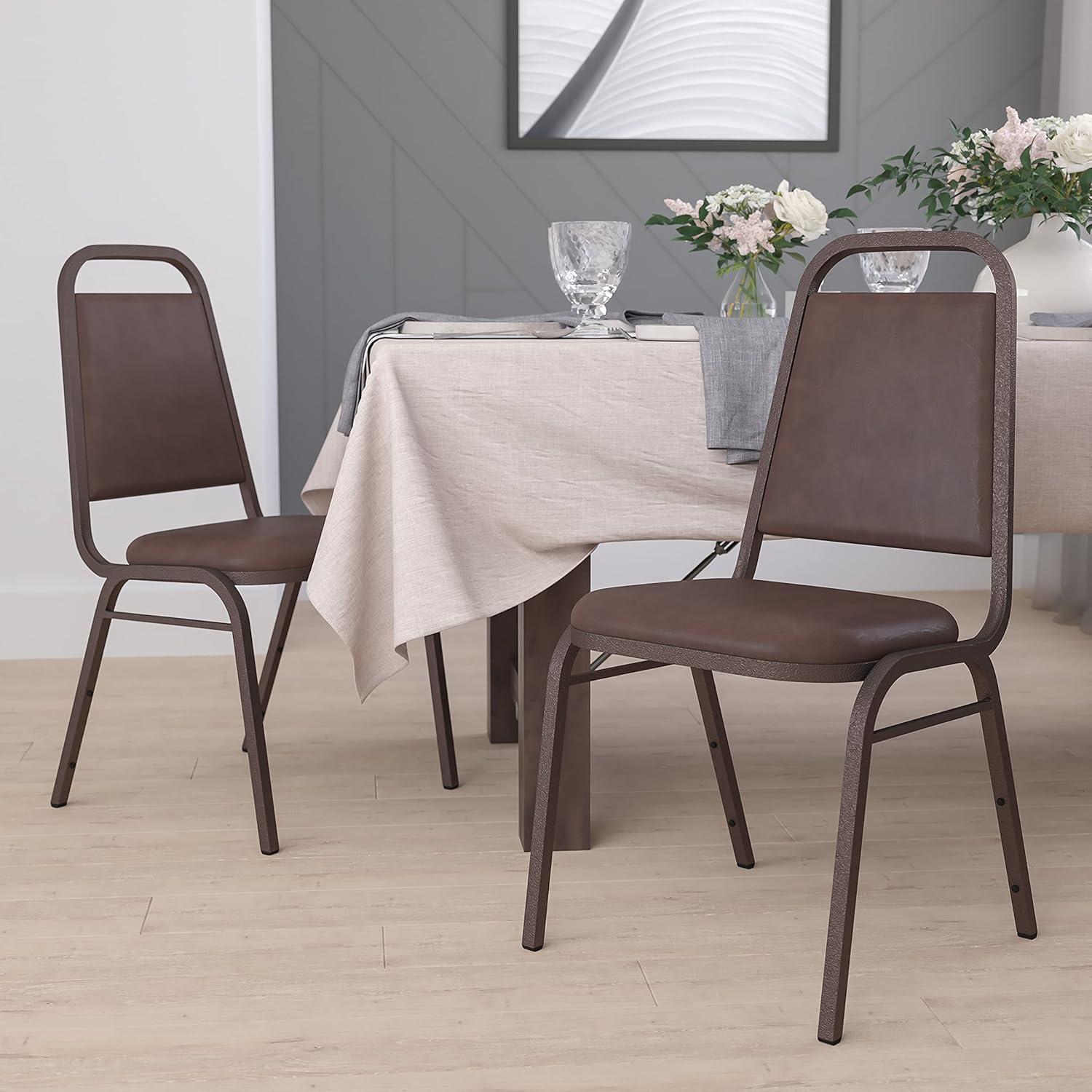 Flash Furniture Amaya Trapezoidal Stacking Banquet Chairs (Set of 4)