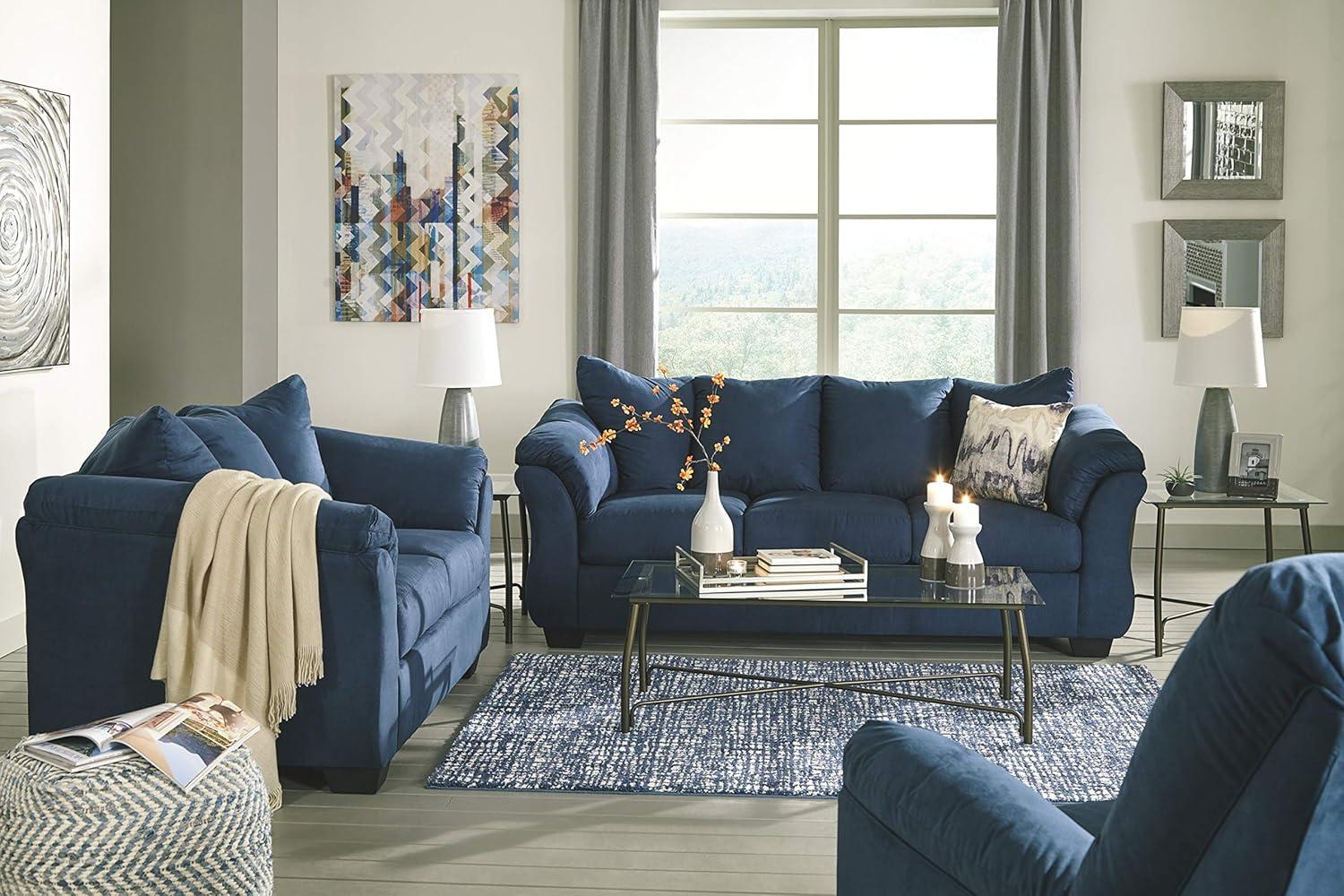 Signature Design by Ashley Darcy Loveseat in Blue