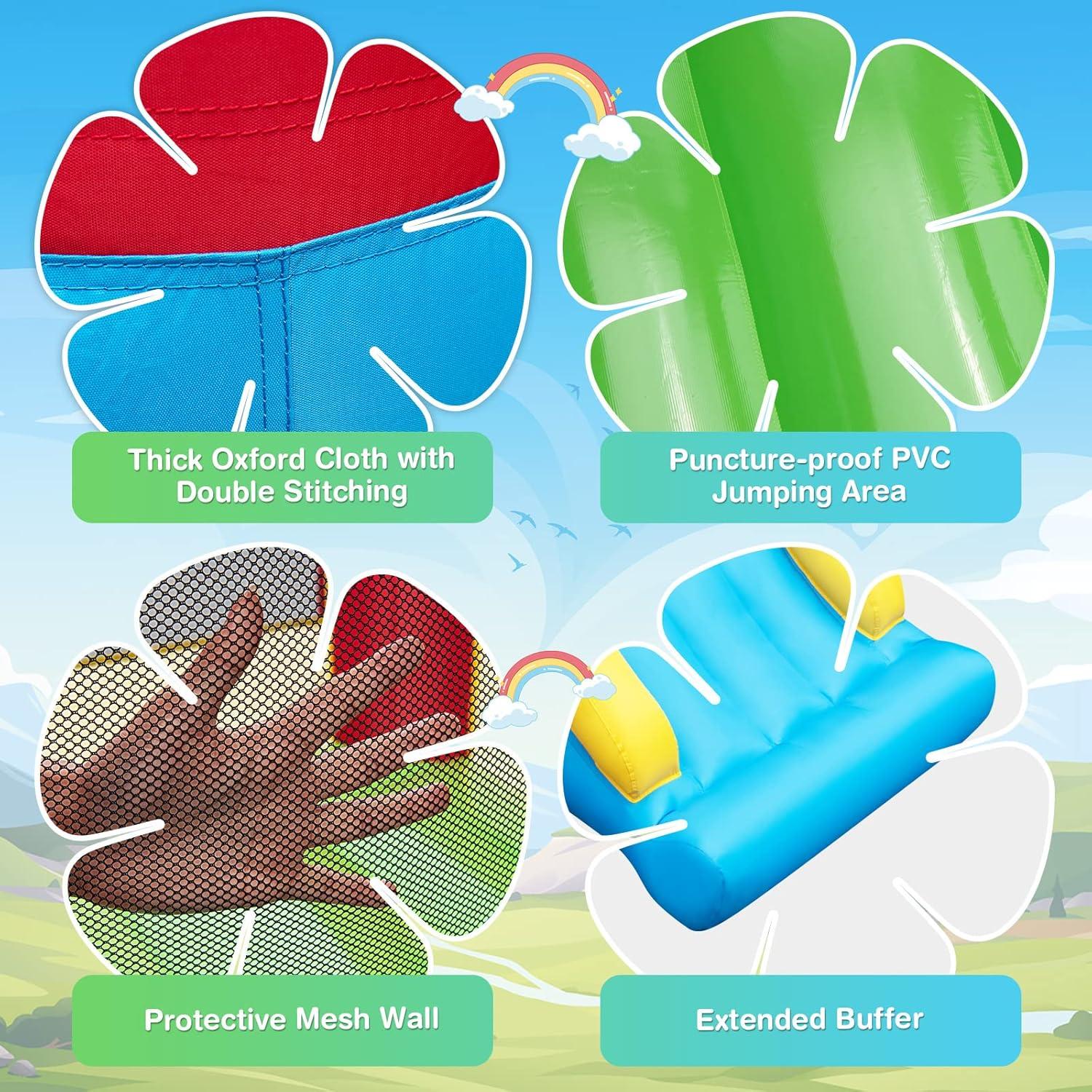 Costway Inflatable Bounce Castle Kids Jumping Bouncer Indoor Outdoor Blower Excluded