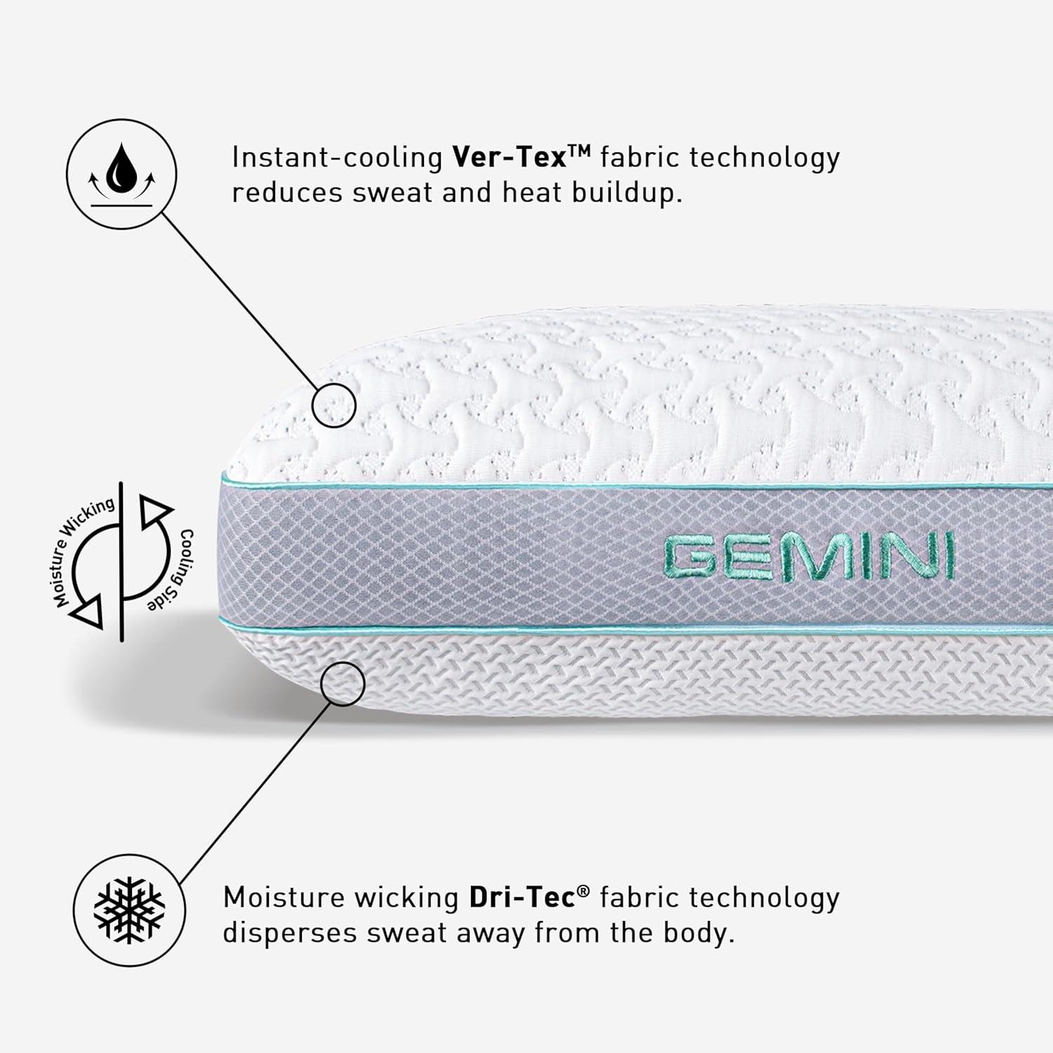 Bedgear Bedgear Gemini Performance Pillow - Firm Support Pillow For Neutral/Warm Sleepers