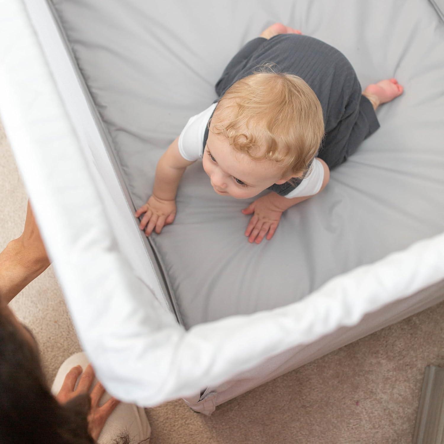 Baby Delight Lunaire Crib - Charcoal Tweed