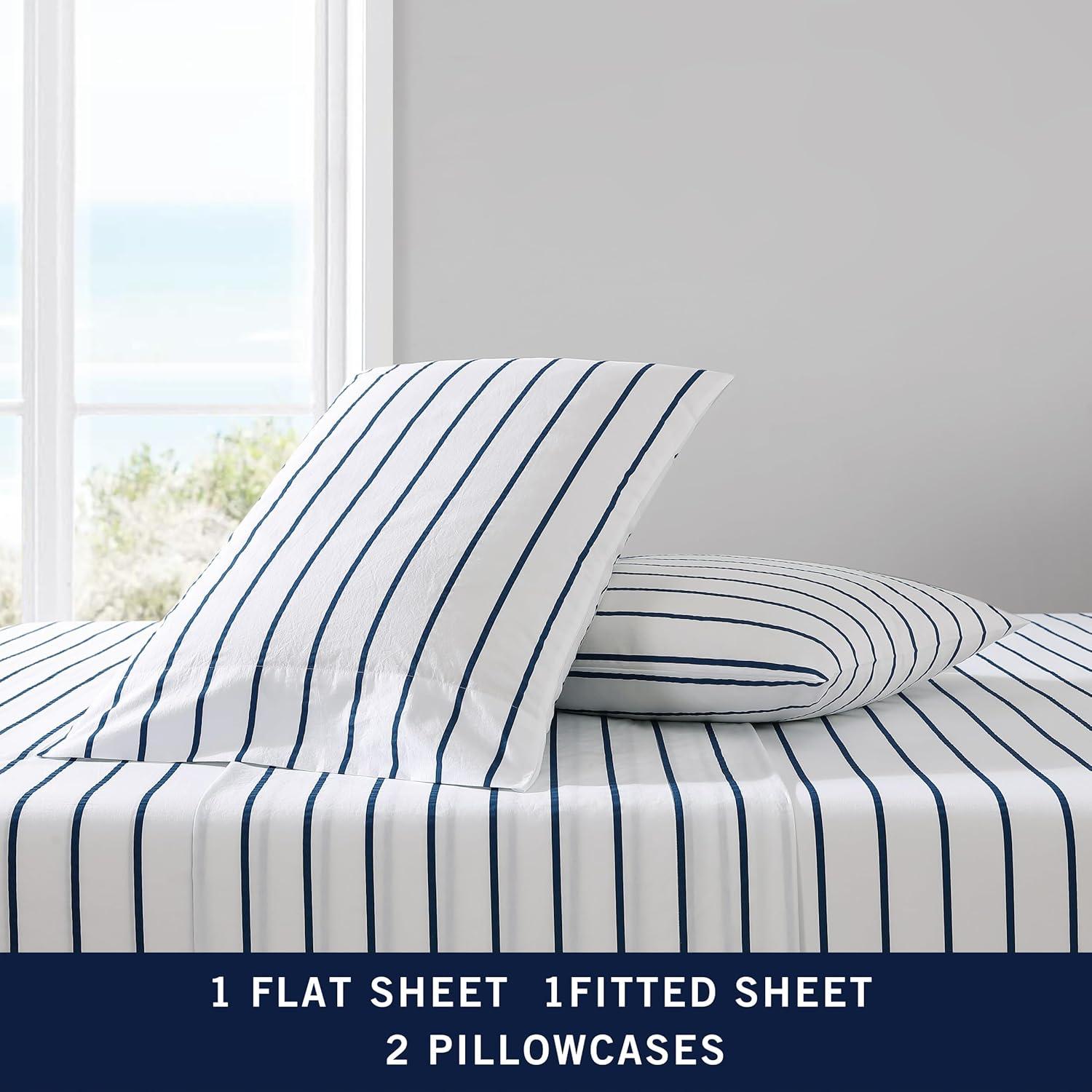 Nautica Nautica Printed Cotton Percale Sheet Sets