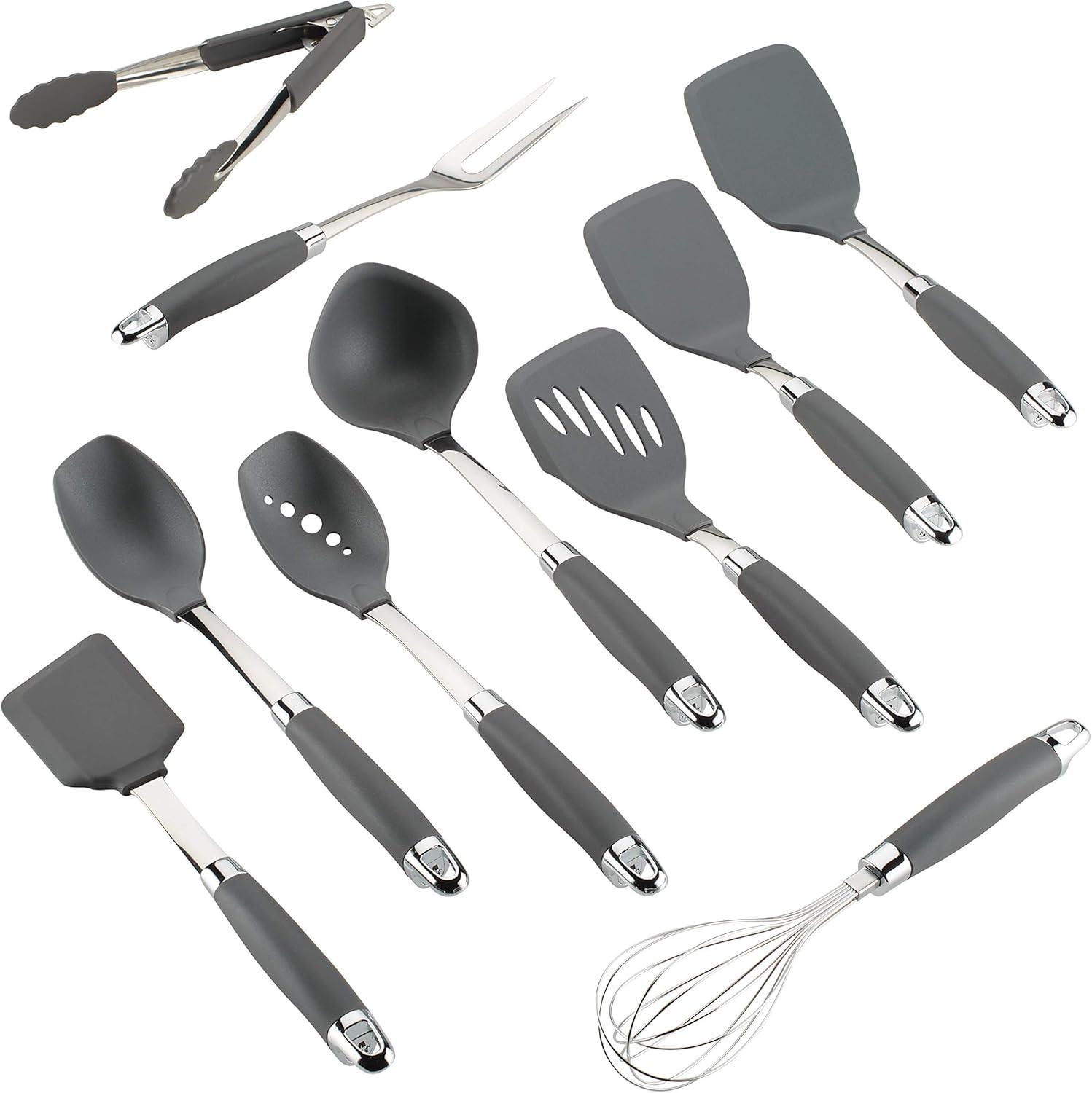 Graphite 10-Piece Nylon Nonstick Kitchen Utensil Set