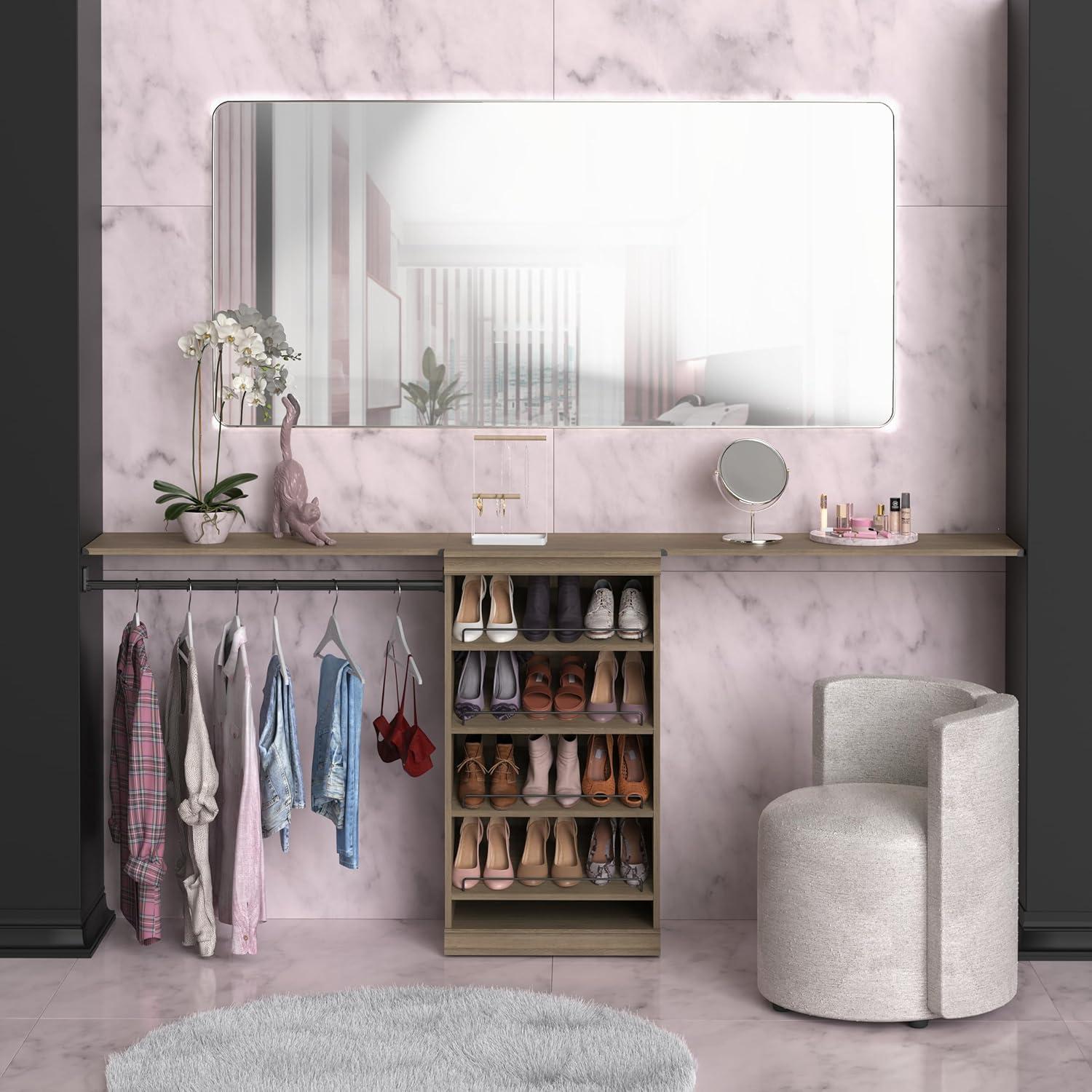 Modular Storage 36.02" W Shelf & Closet Rod