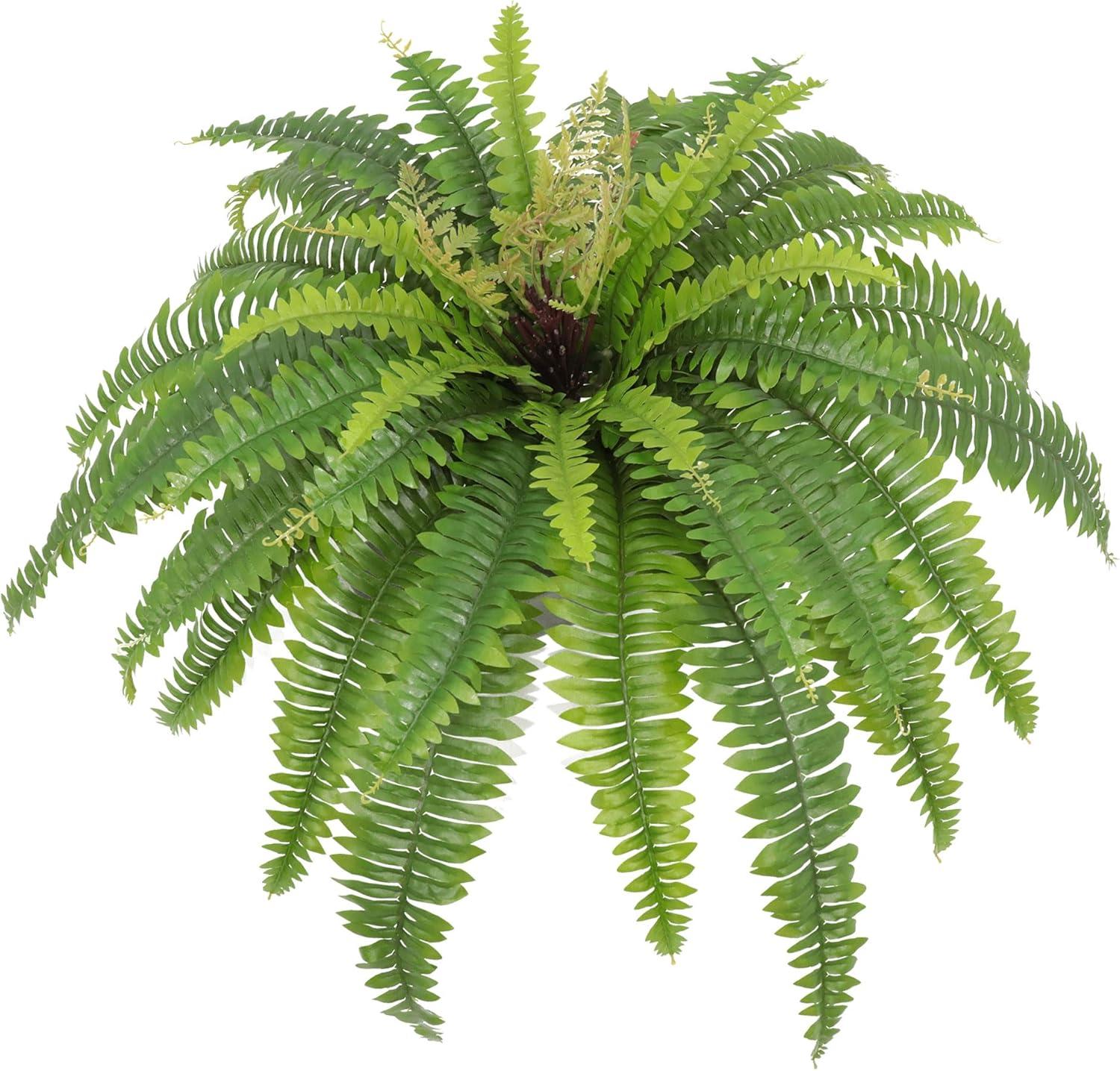 Large UV Resistant Outdoor Faux Fern with 39 Fronds