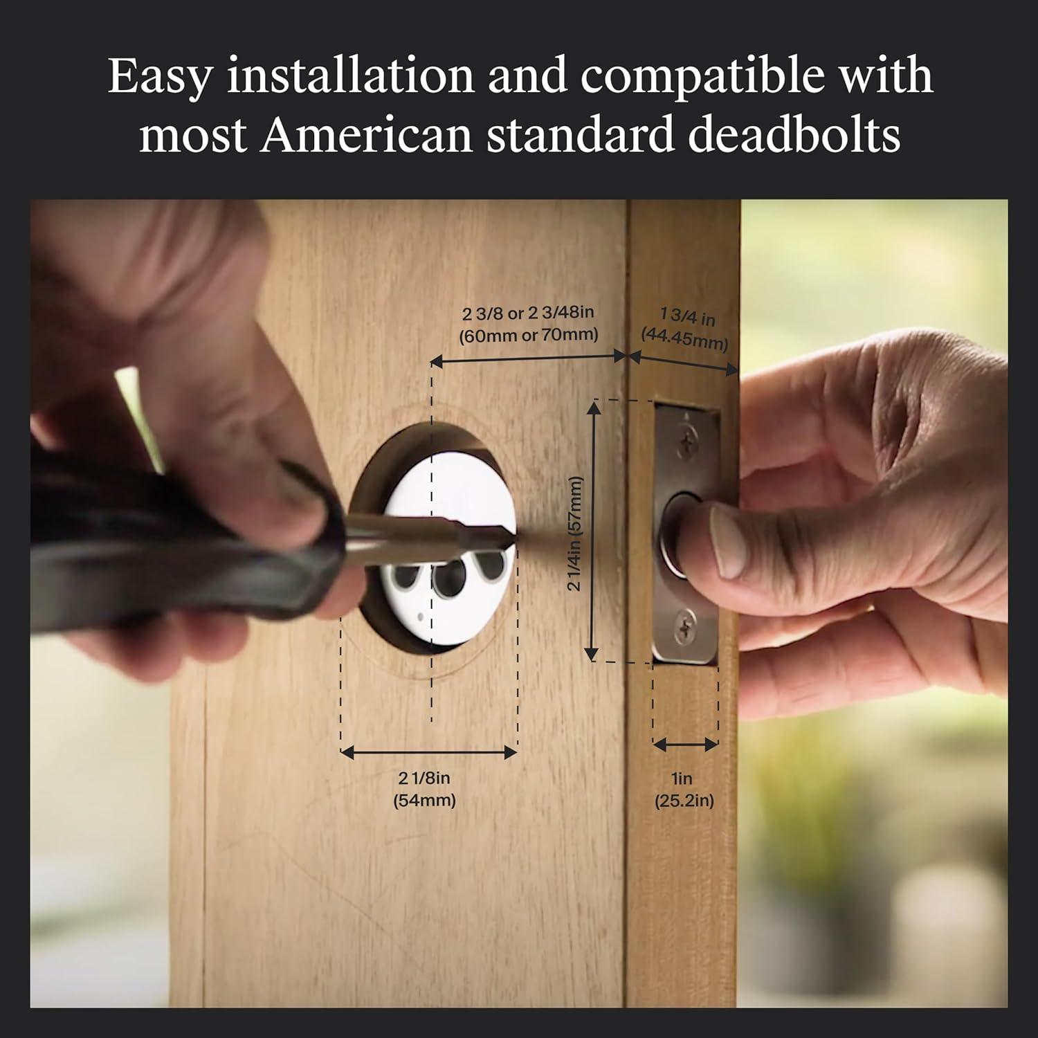 Level Level Bolt Connect Wi-Fi and Bluetooth Retrofit Smart Deadbolt with App, and Voice Assistant Access