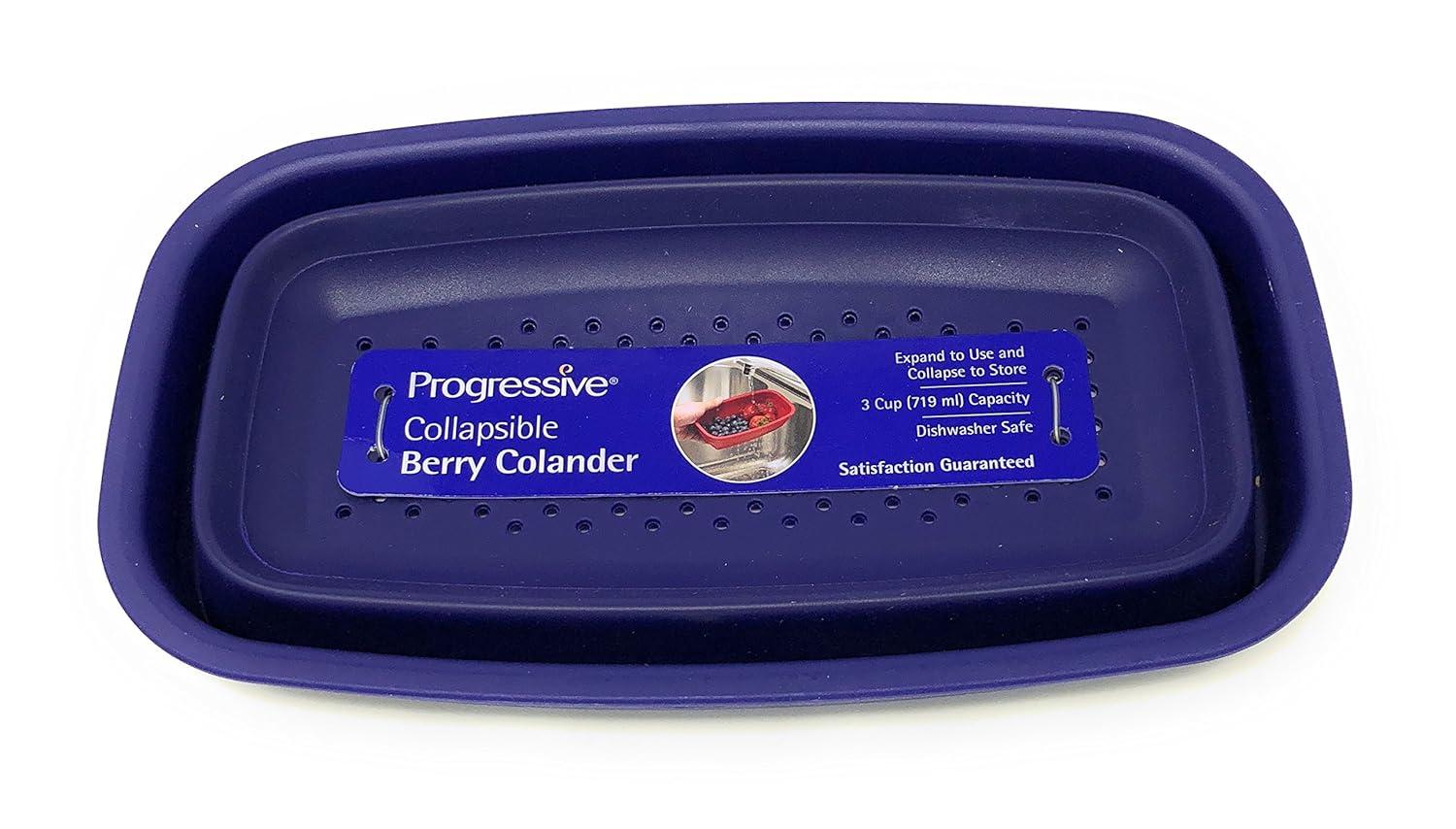 Progressive Collapsible Berry Colander Fruit Vegetable Mini Small 3 Cup