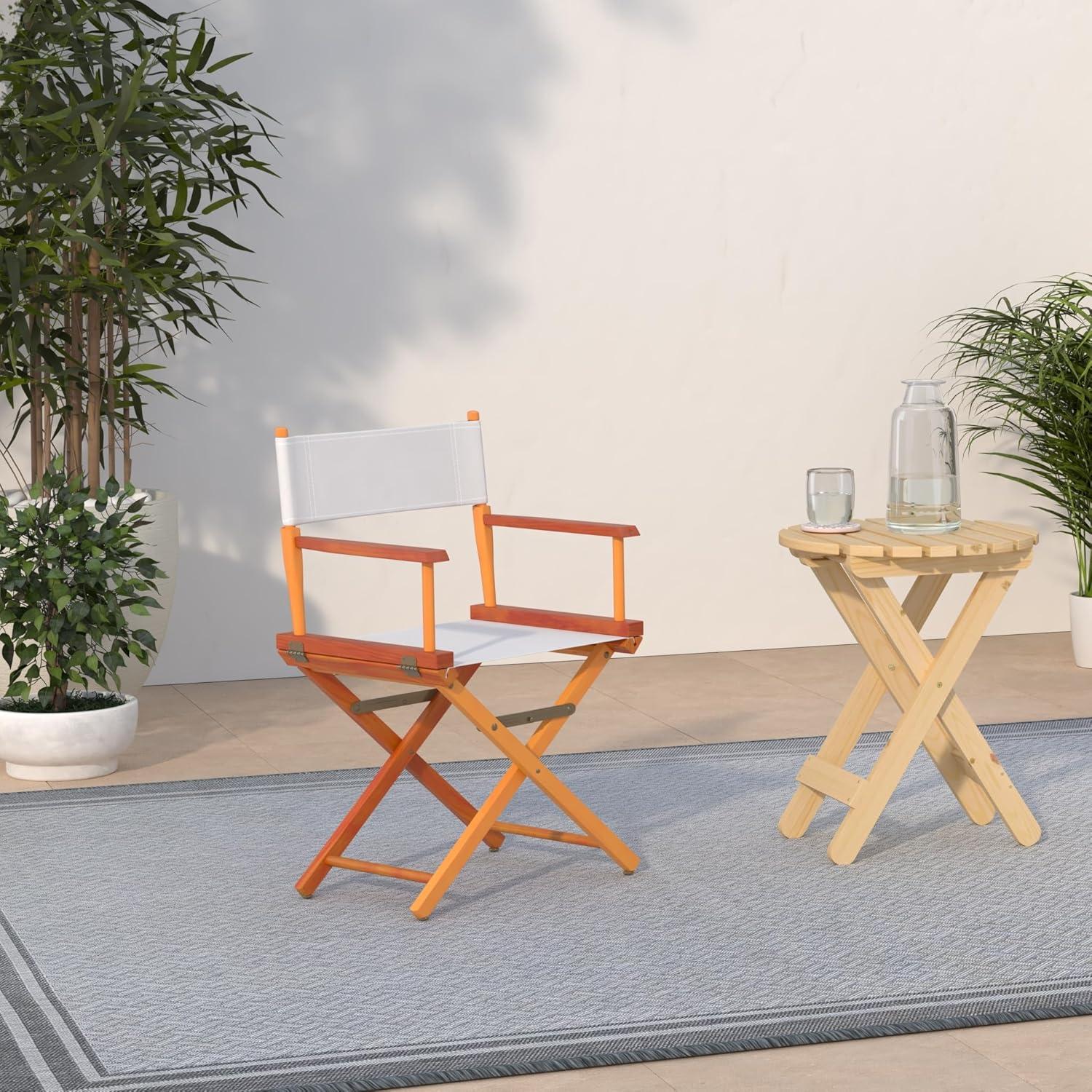 Casual Home 18-Inch Director Chair, Honey Oak Frame