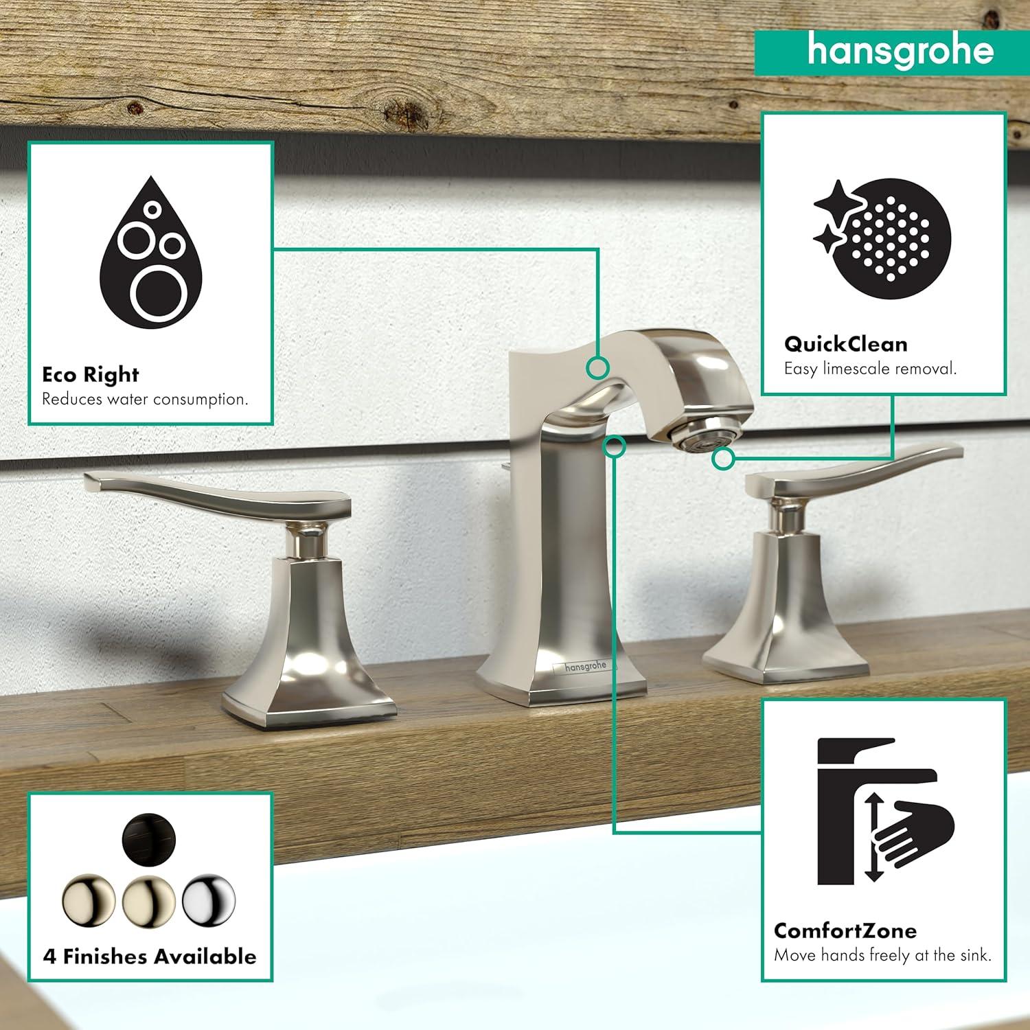 Metris C Two Handles Widespread Bathroom Faucet