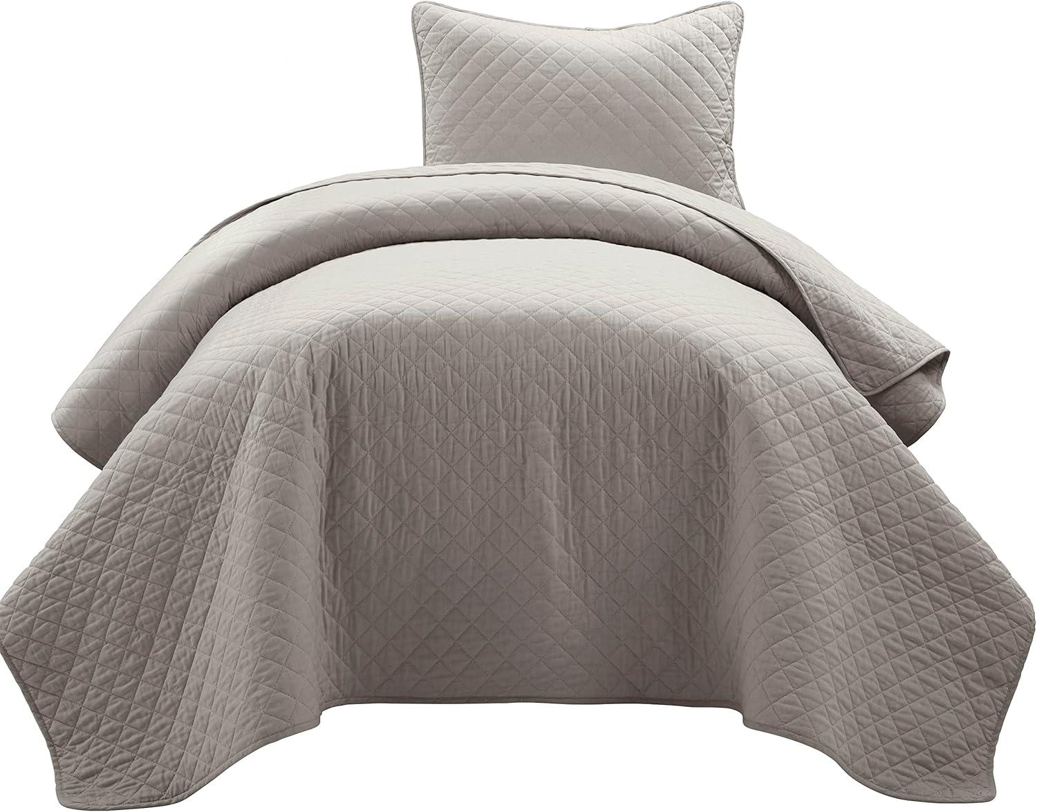 Lush Decor Ava Diamond Standard Cotton Modern & Contemporary Quilt Set