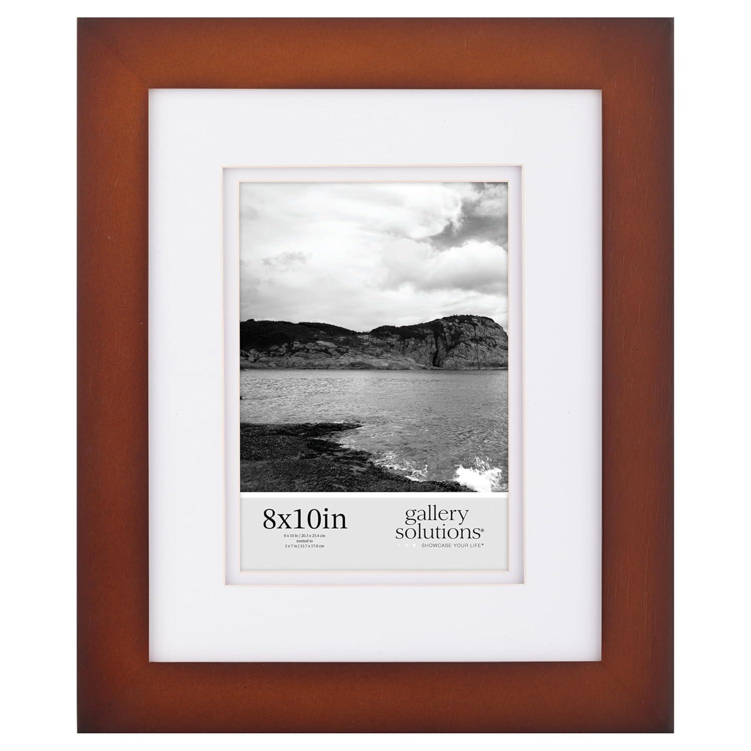 Gallery Solutions Gallery Solutions Wall Mount Or Tabletop Double Airfloat  Mat Picture Frame