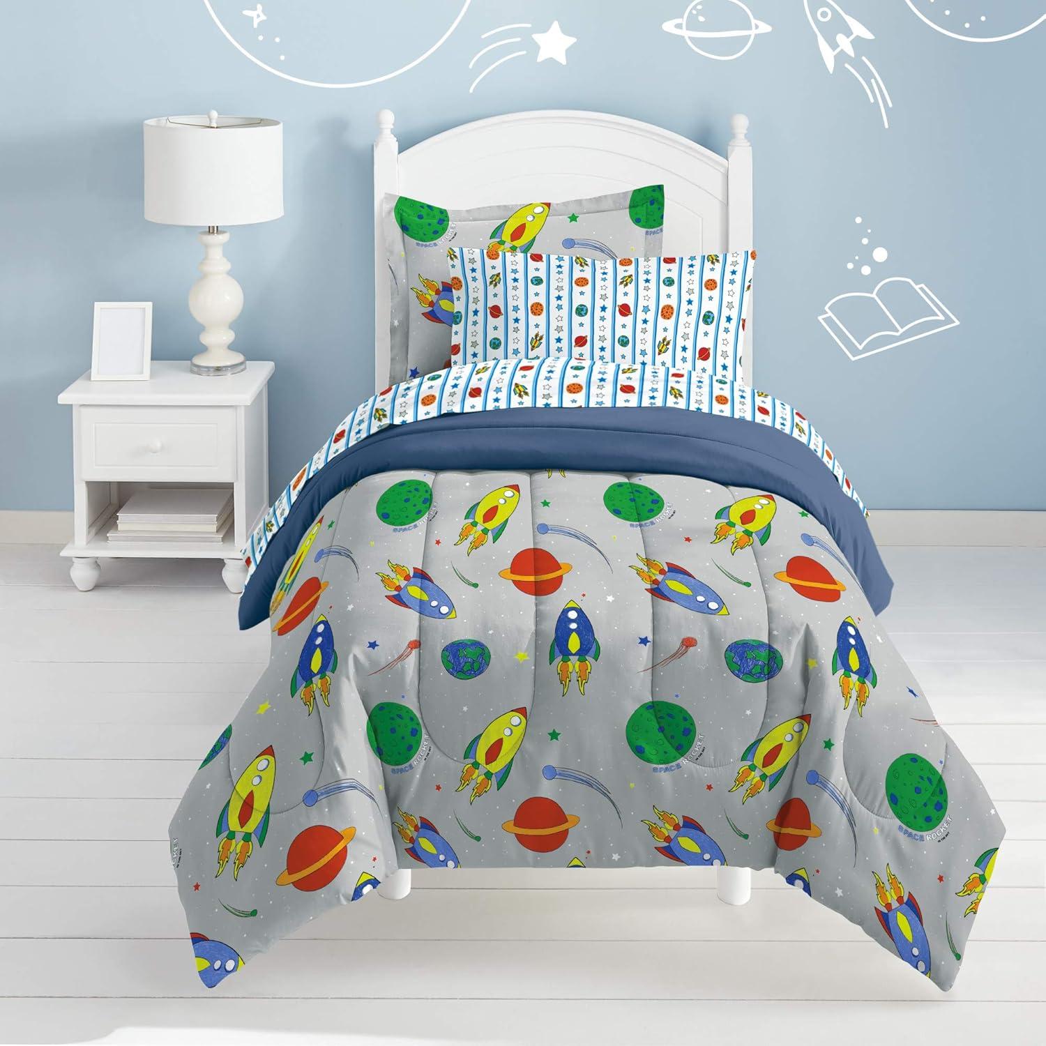 Space Rocket 5 - Piece Comforter Set