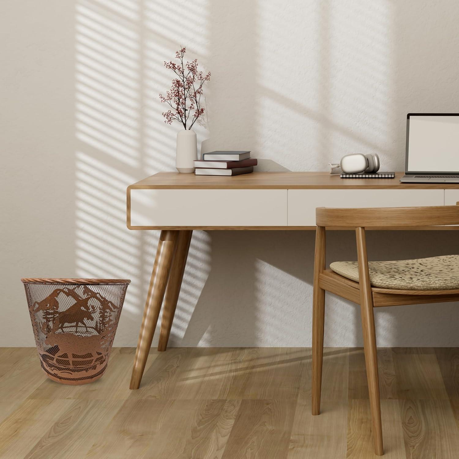 Decor Idea Metal Open Kitchen Trash Can - 2.8 Gallons