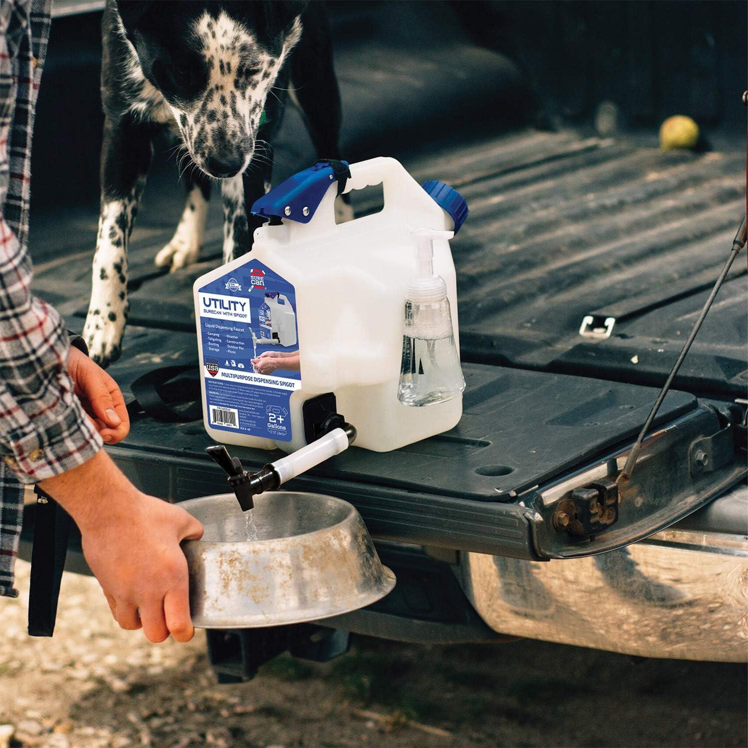 White 2 Gallon Portable Water Station with Spigot