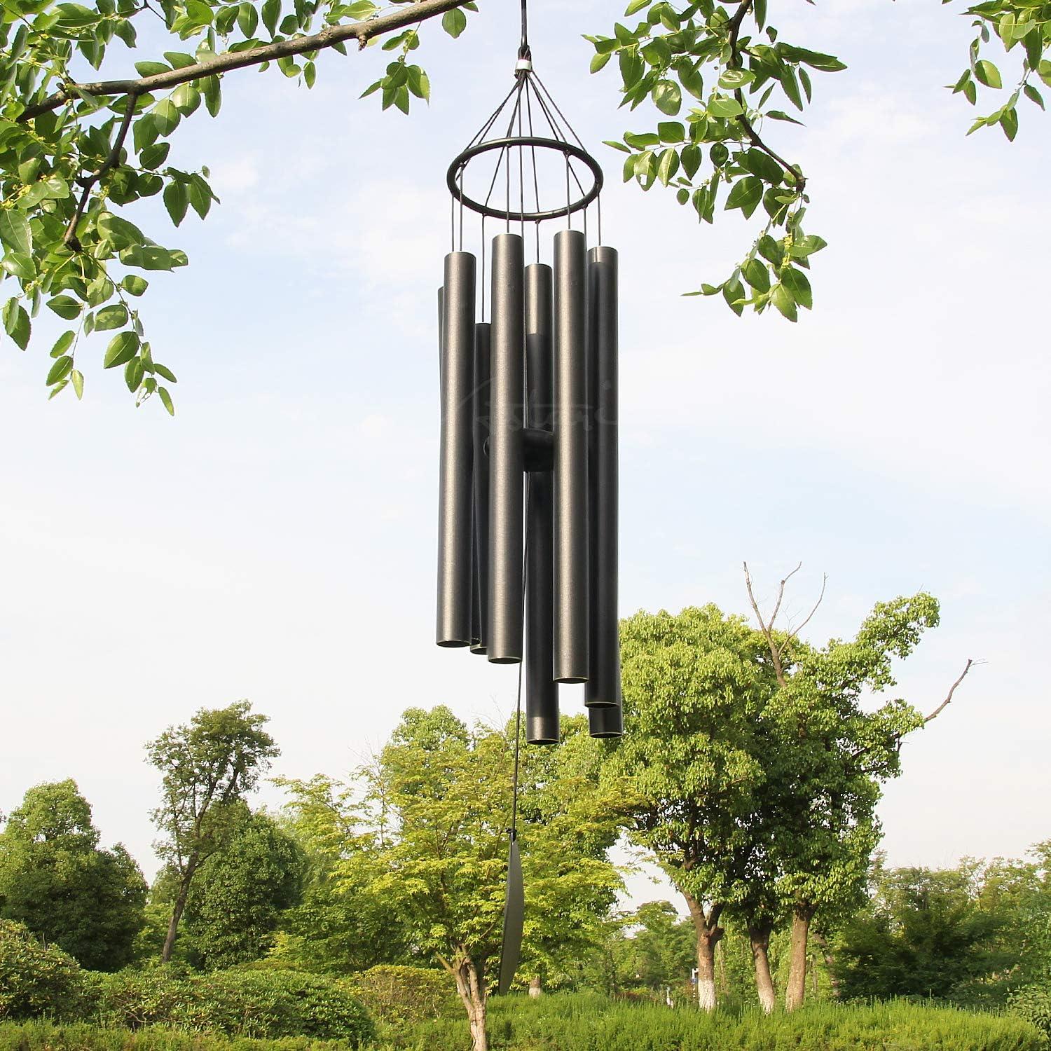 Large Church Outdoor Metal Wind Chimes with 38in Tubes for Serene Garden Ambiance and Soothing Melodies