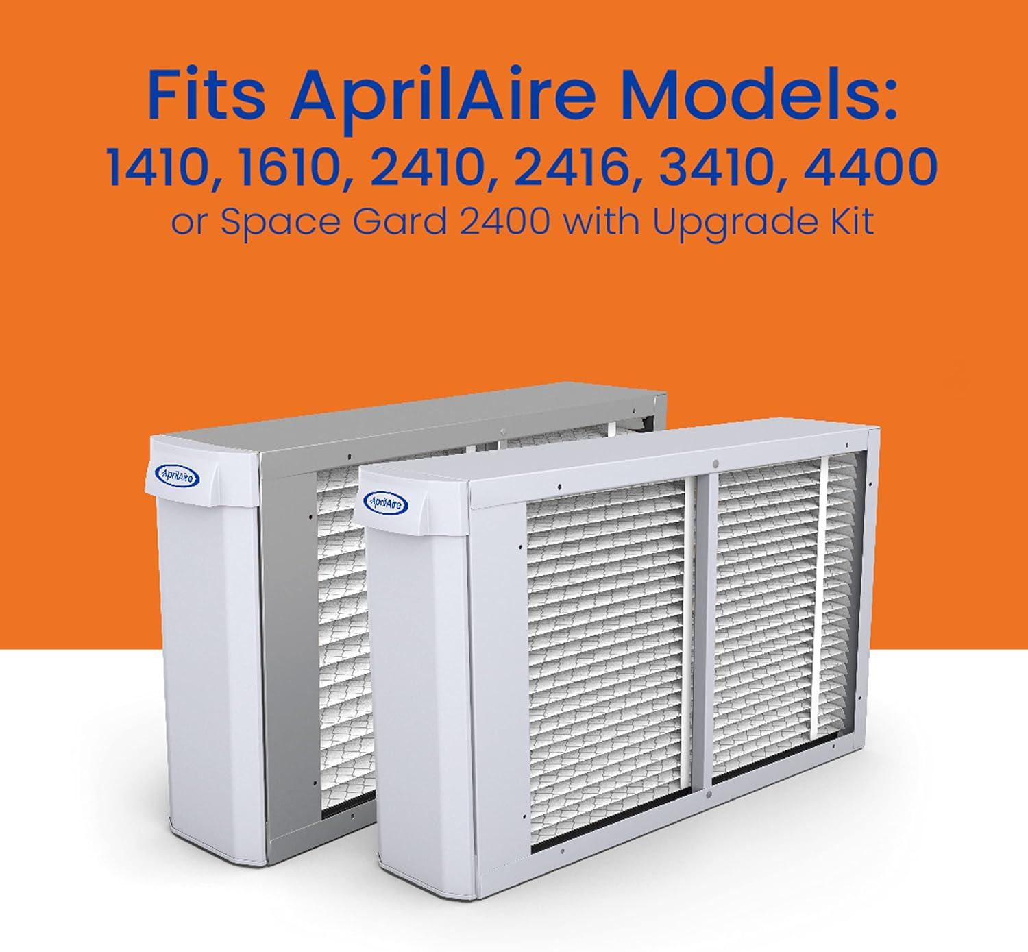 AprilAire 413 Healthy Air Filter, MERV 13, for Whole-House Air Purifiers, 16 x 25 x 4", Pack of 2