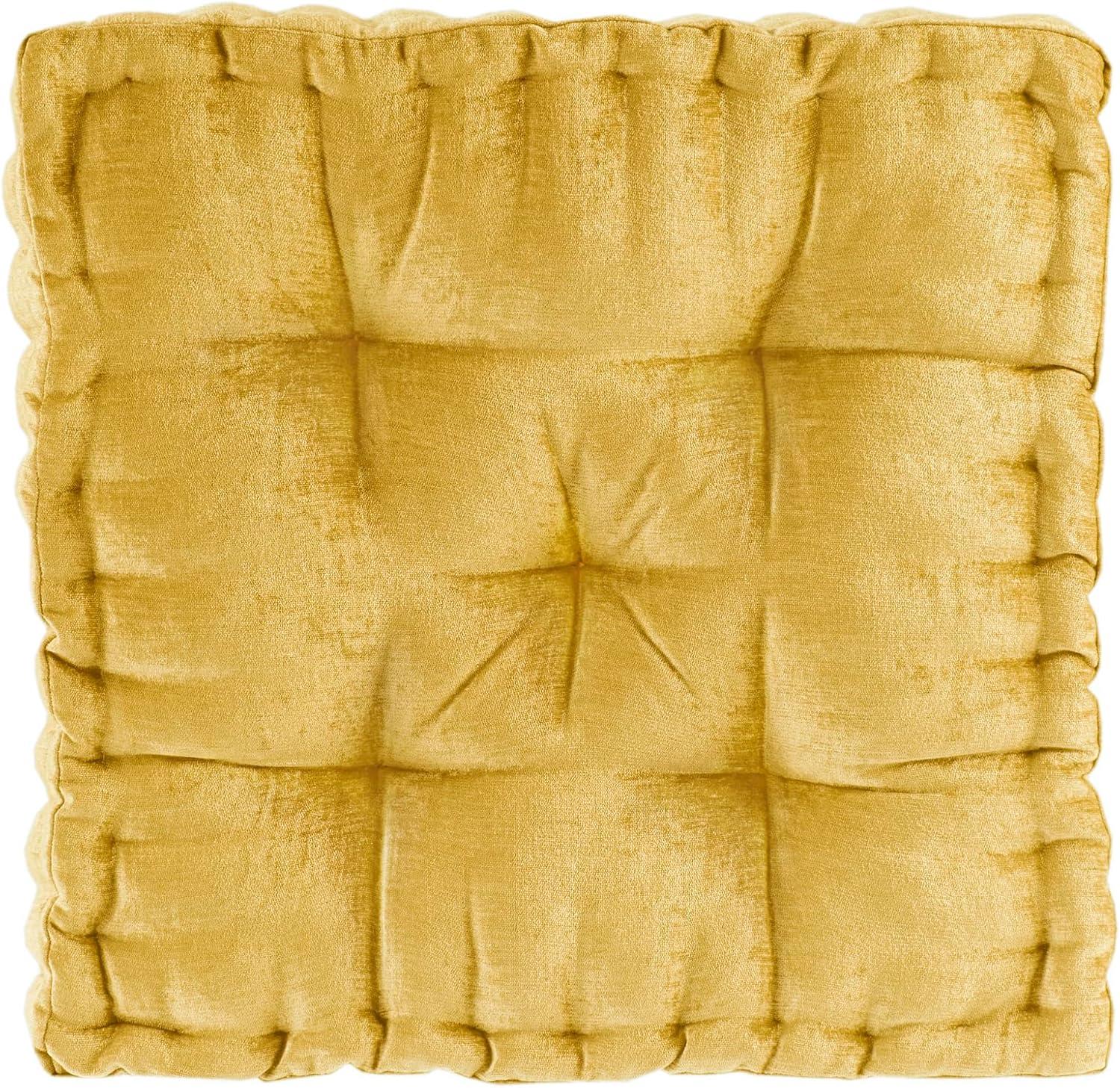 Intelligent Design Azza Poly Chenille Square Floor Pillow Cushion