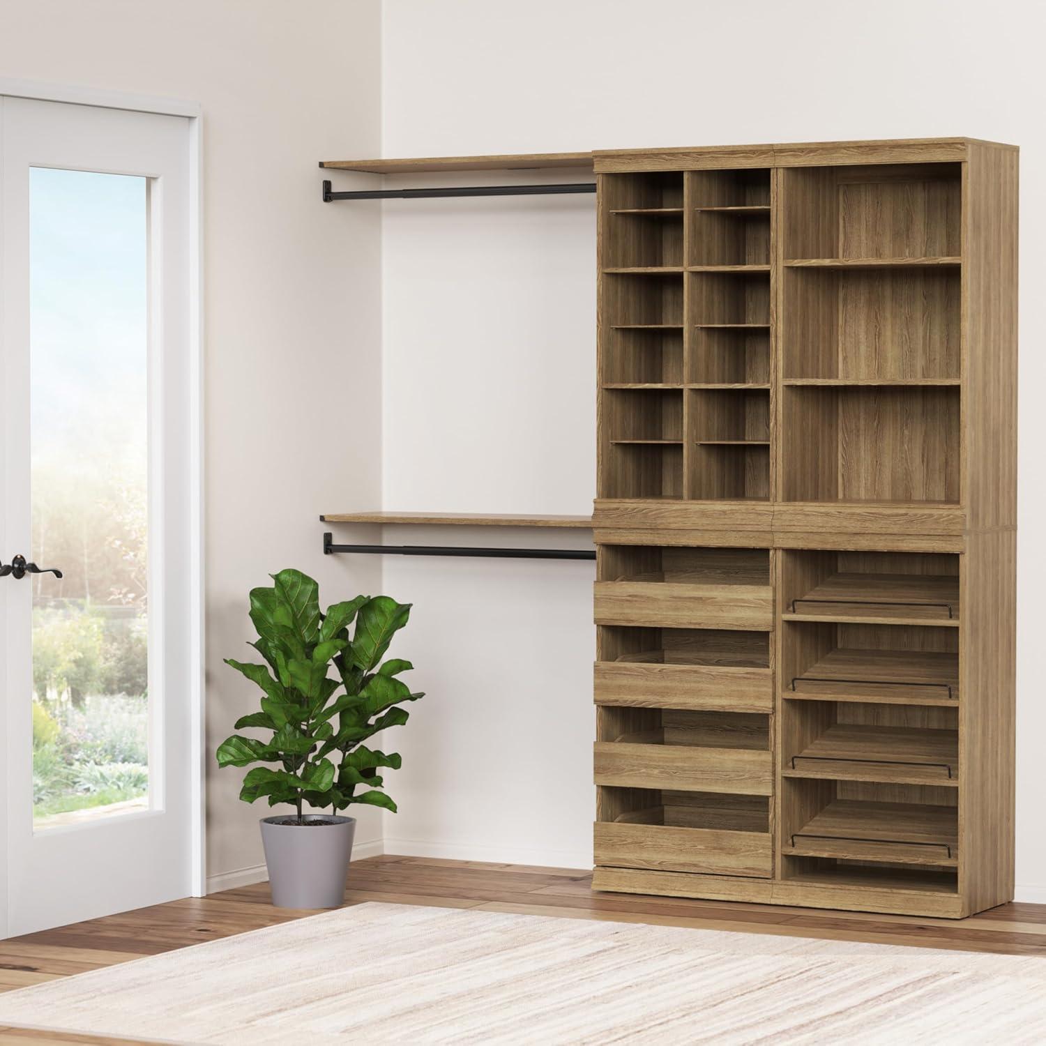 Modular Storage 36.02" W Shelf & Closet Rod