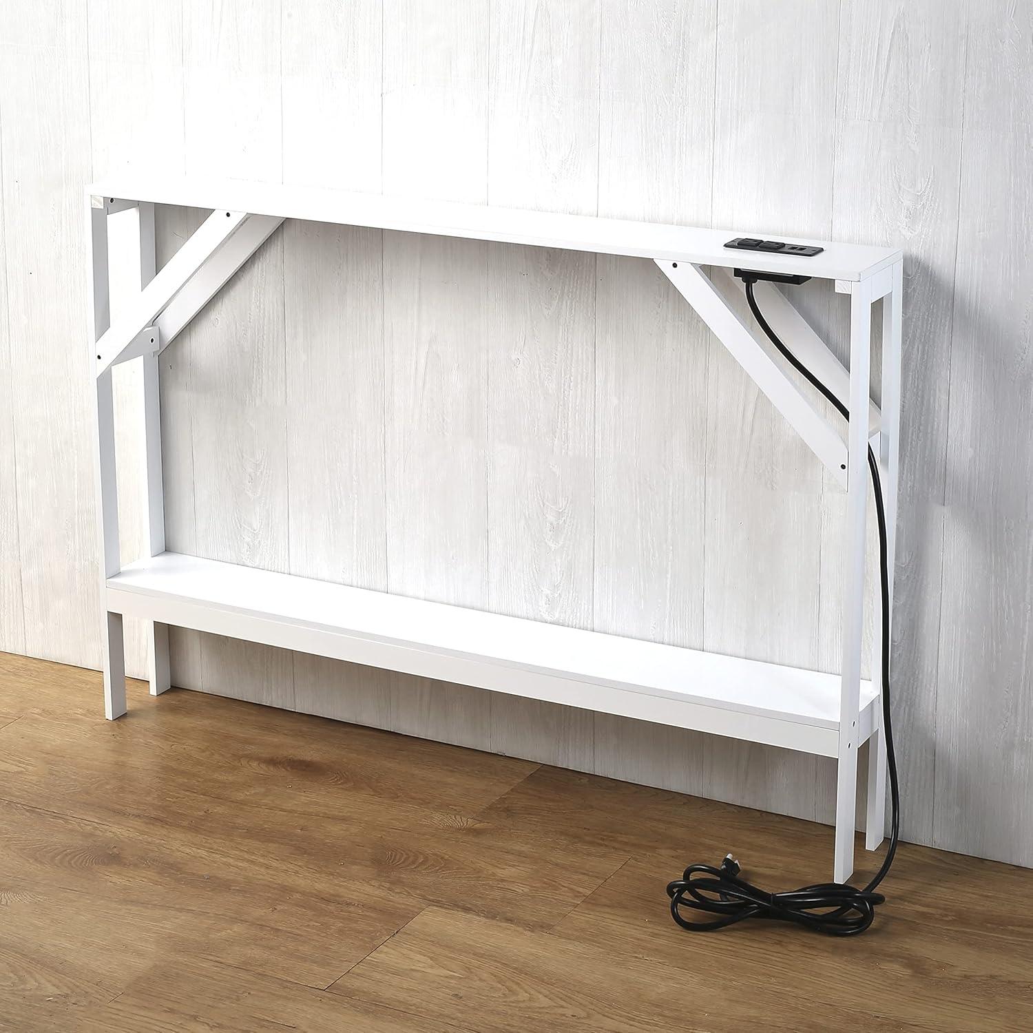 The Lakeside Collection Skinny Sofa Table with Outlet