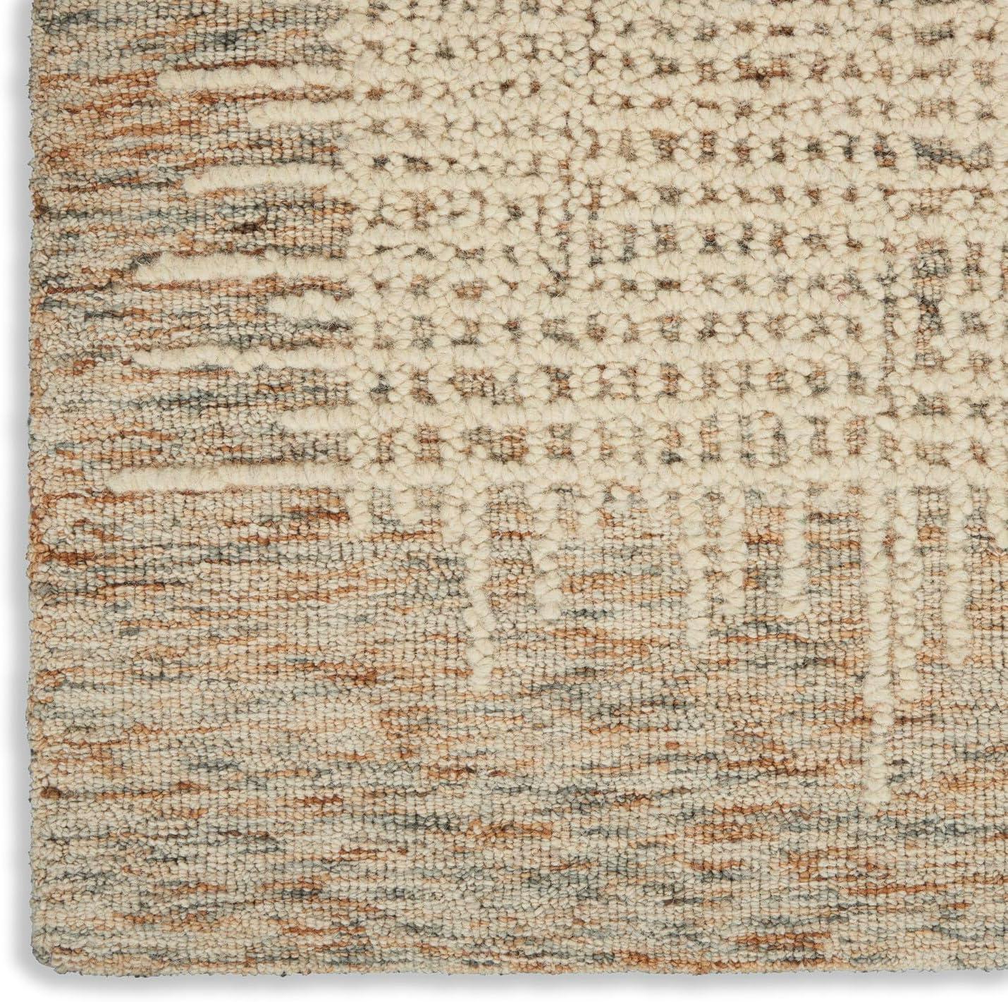 Nourison Vail Rustic Texture Indoor Area Rug Beige Multi 5'3" x 7'3"
