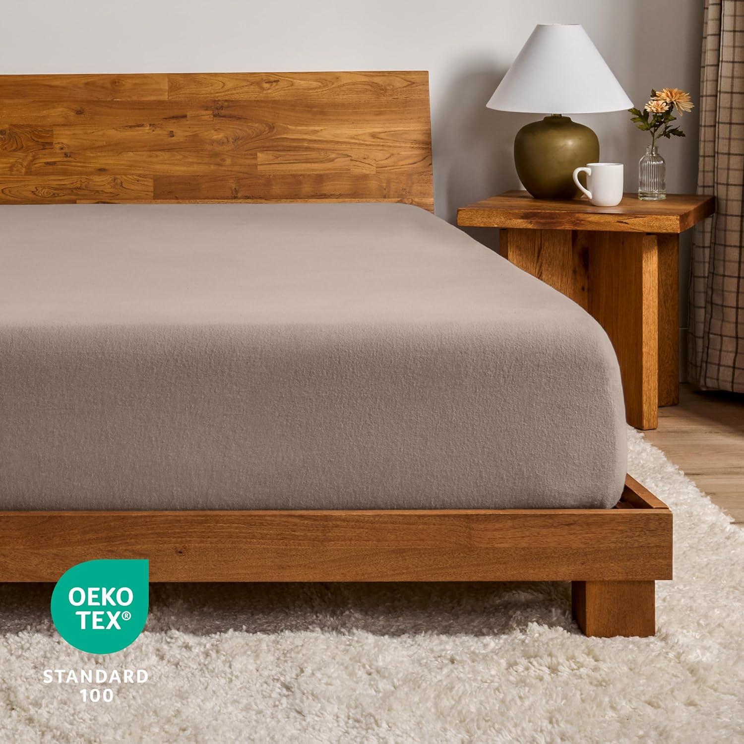 Bare Home Flannel Fitted Sheet