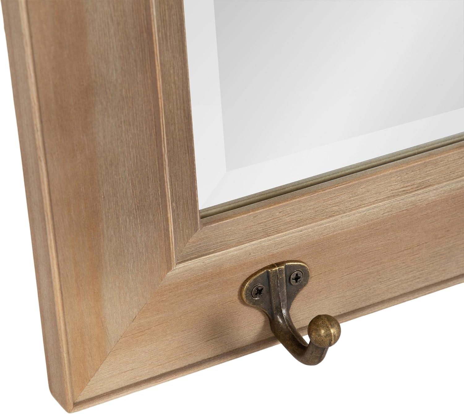 36" x 18" Pub Mirror with Metal Hooks - DesignOvation