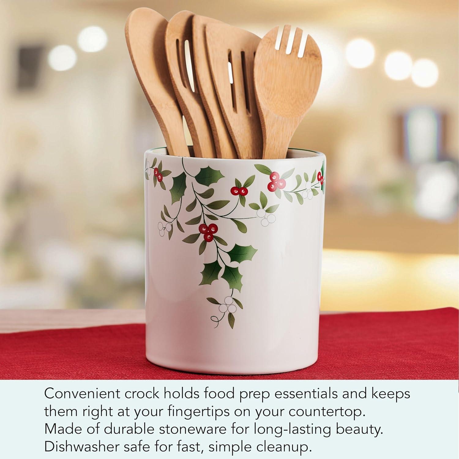 Pfaltzgraff Winterberry Utensil Crock