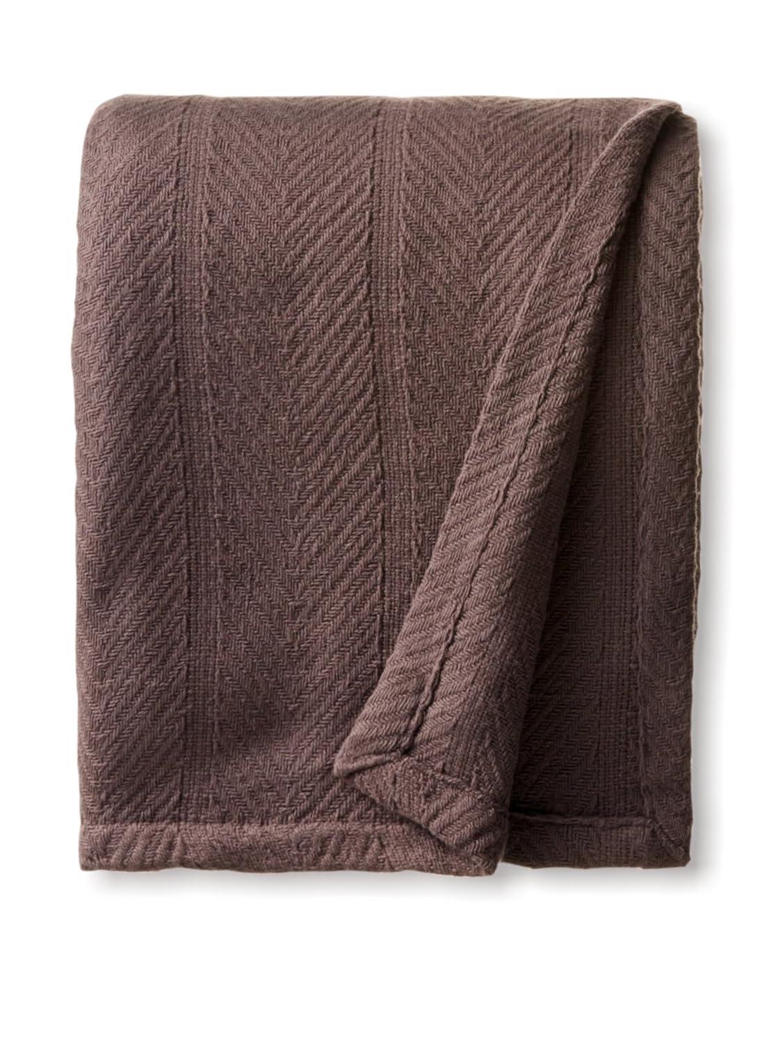 Eddie Bauer Eddie Bauer Herringbone Cotton Reversible Blanket