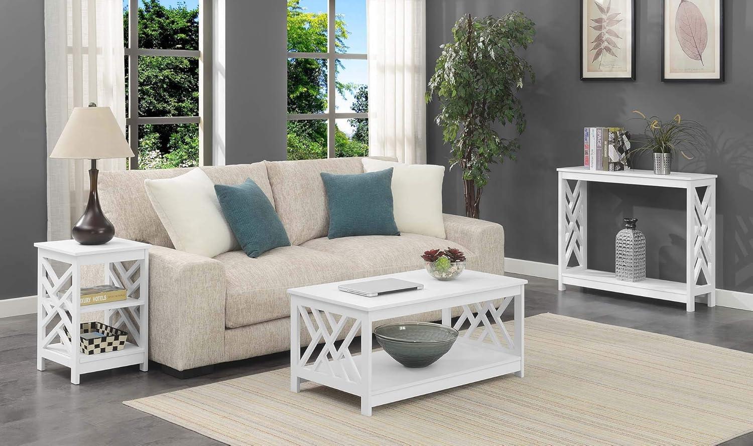 Convenience Concepts Titan End Table with Shelves, Multiple Finishes