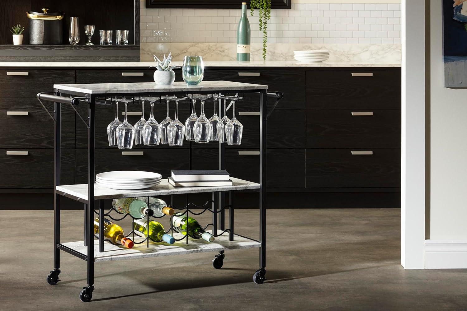 Maliza Metal Bar Cart
