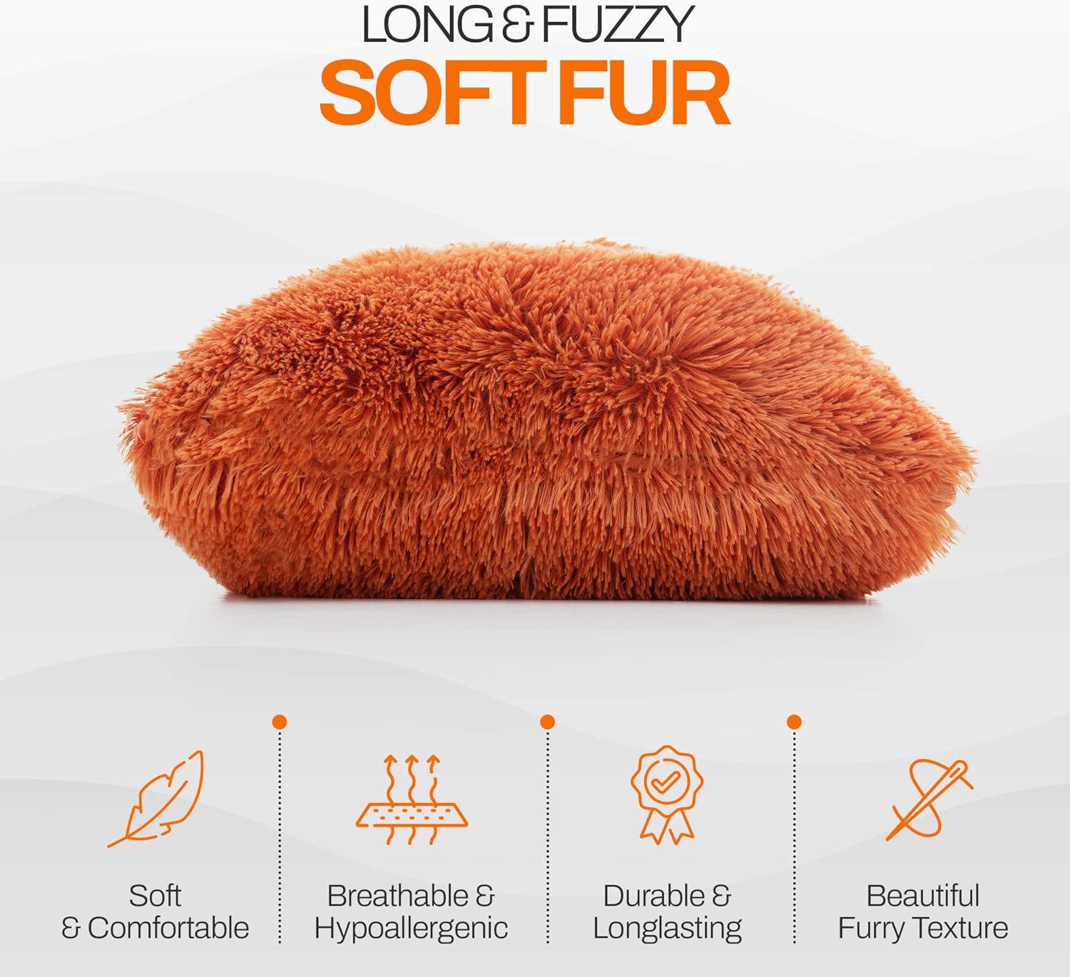 Faux Fur Throw Pillow