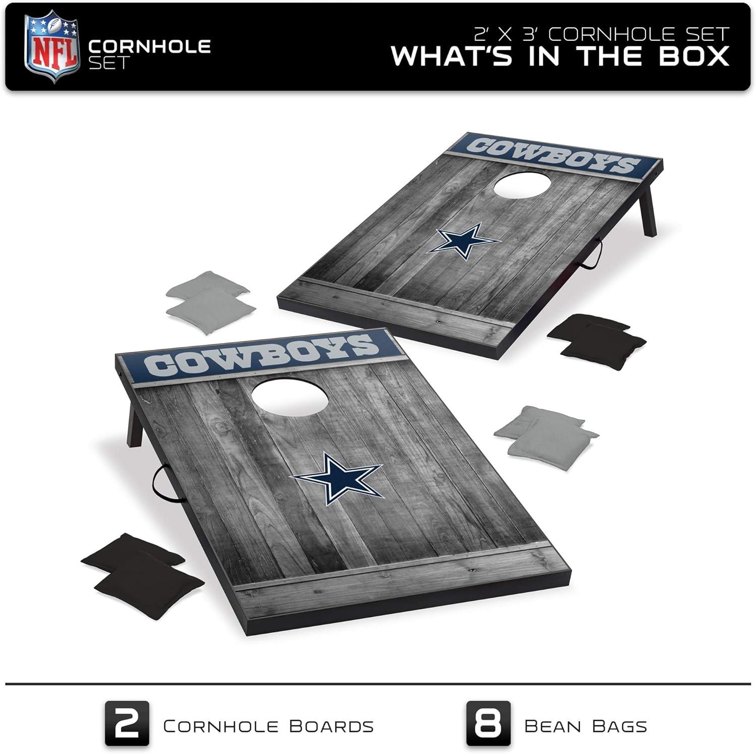 NFL Dallas Cowboys 2'x3' Cornhole Board - Gray