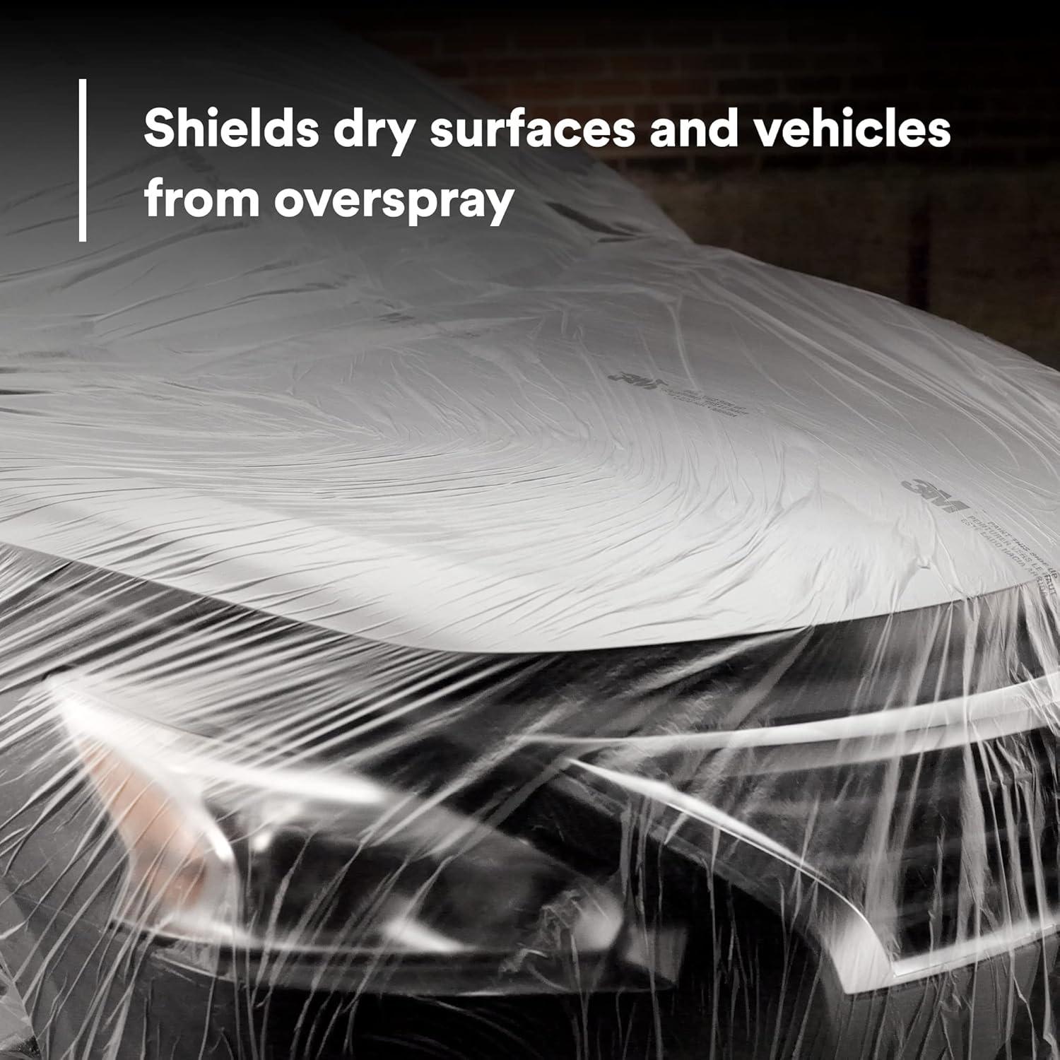 3M Automotive 6727 Overspray Protective Sheeting, 12' x 400'