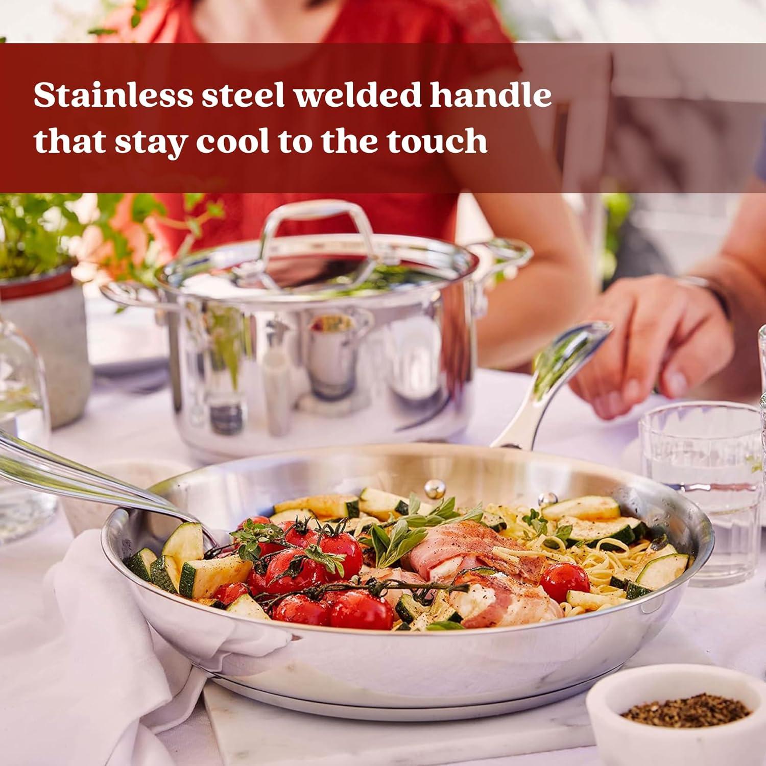 Alva Alva Chef Premium Stainless Steel Frying Pan Skillet